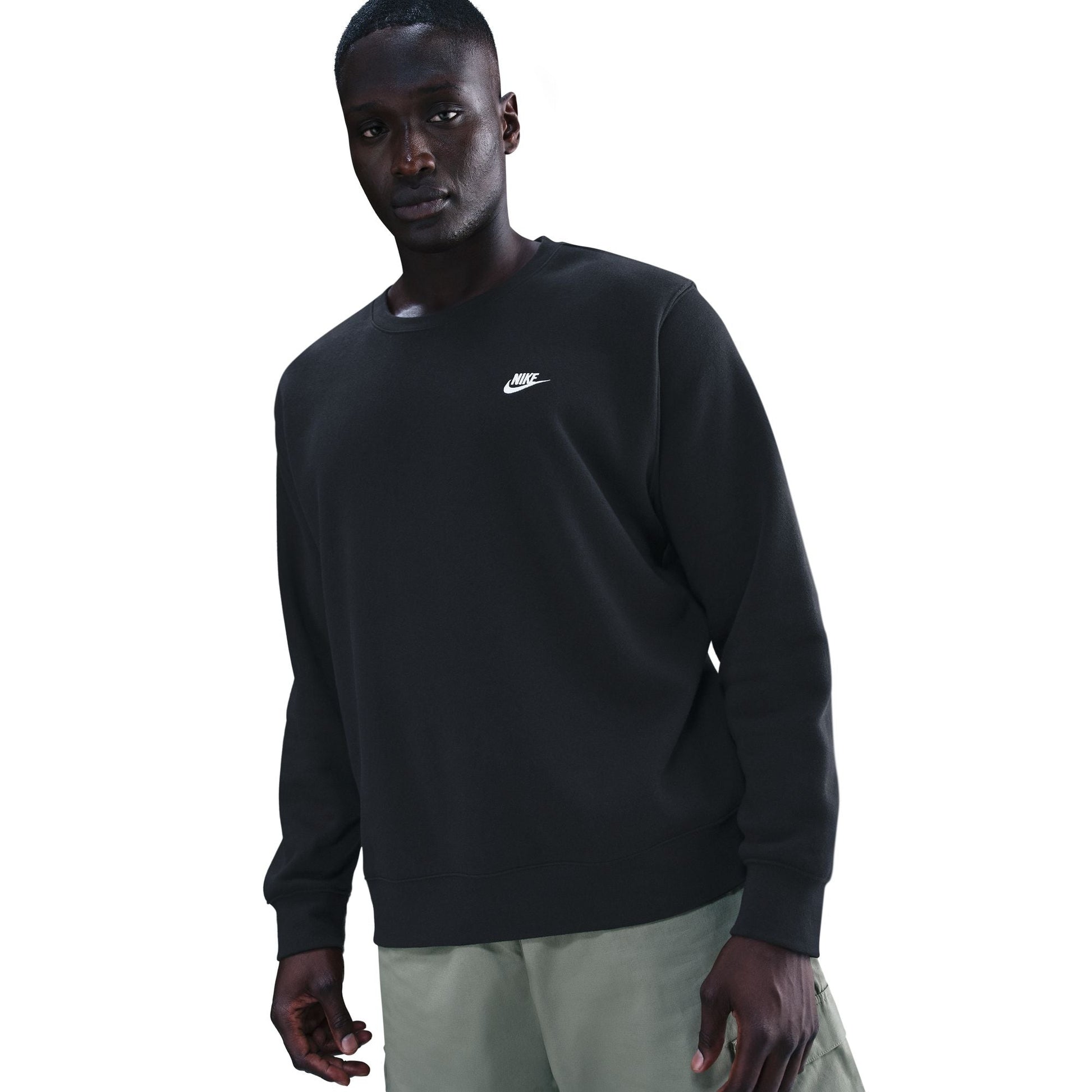 Nike Men's Club Fleece Crewneck - Black Denim Exchange