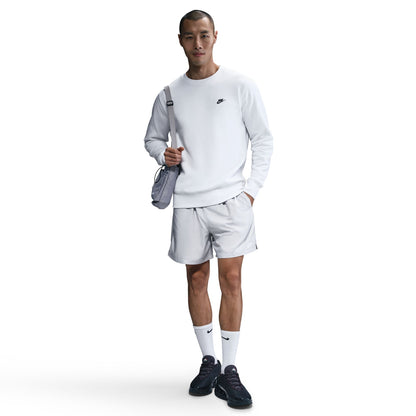 Nike Men's Club Fleece Crewneck - White Denim Exchange