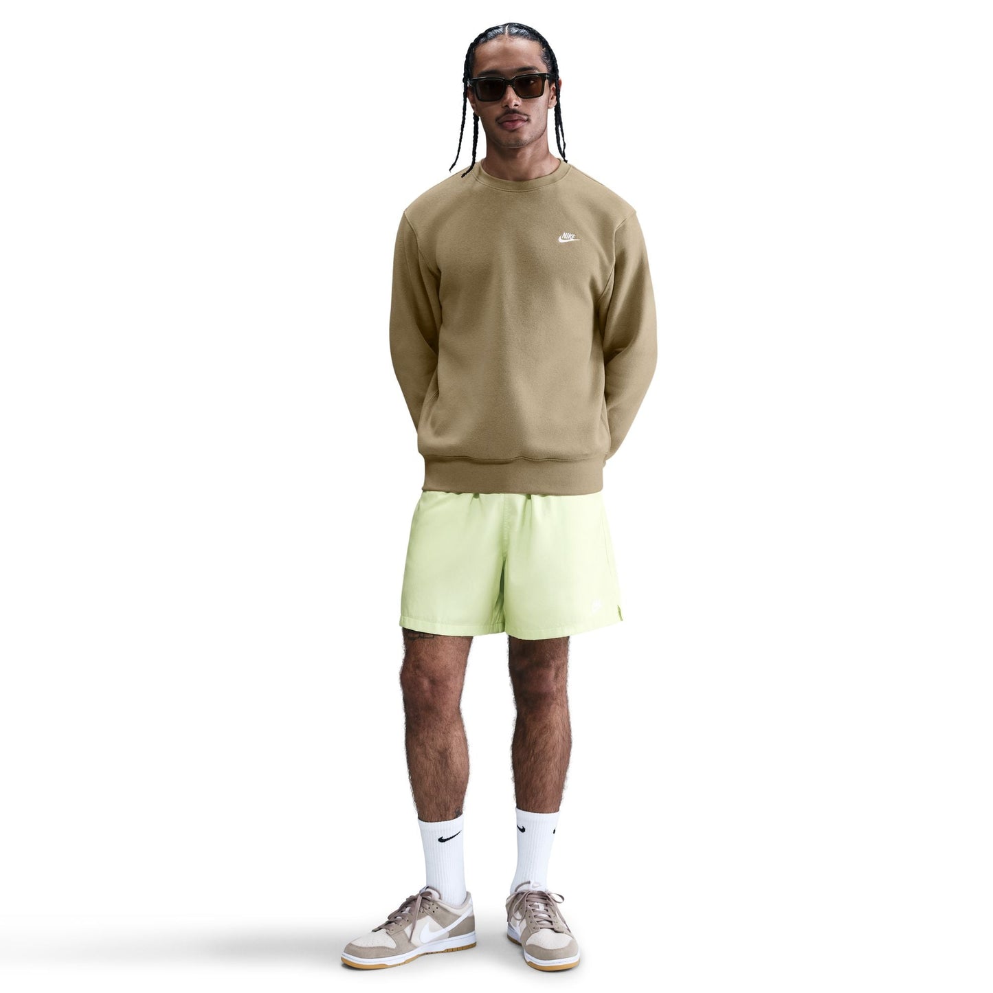 Nike Mens Club Fleece Crewneck - Parachute Beige Denim Exchange