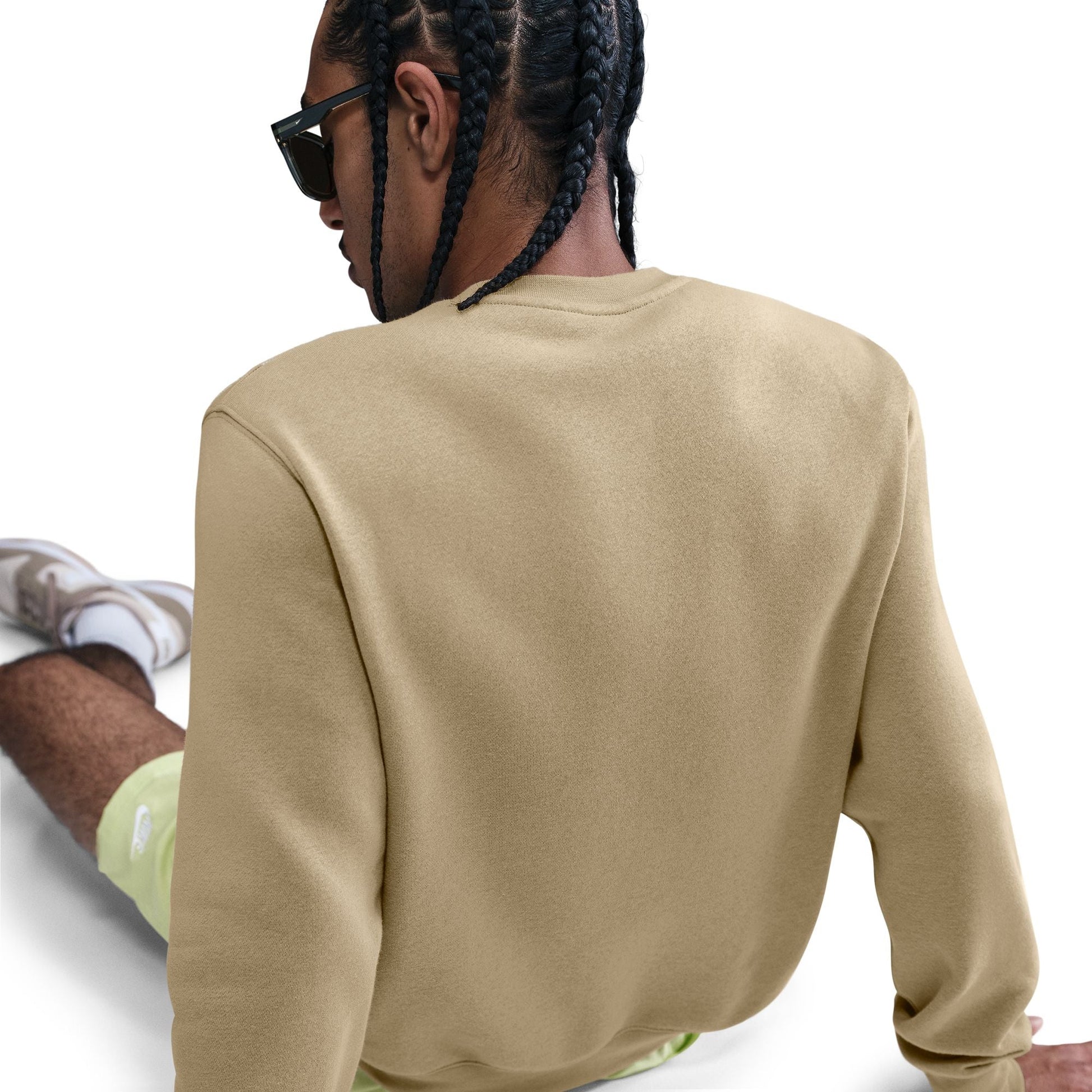 Nike Mens Club Fleece Crewneck - Parachute Beige Denim Exchange