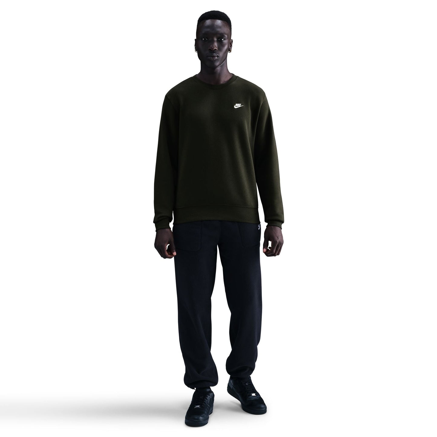 Nike Mens Club Fleece Crewneck - Sequoia Denim Exchange