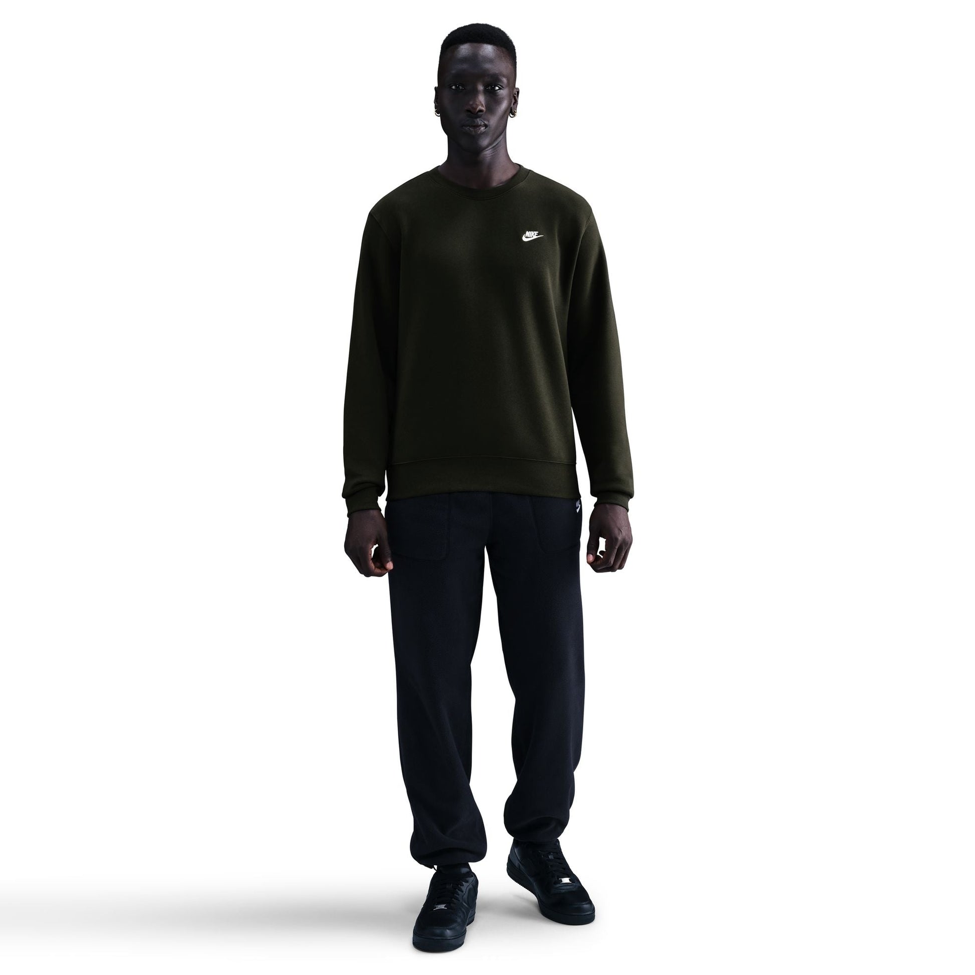 Nike Mens Club Fleece Crewneck - Sequoia Denim Exchange