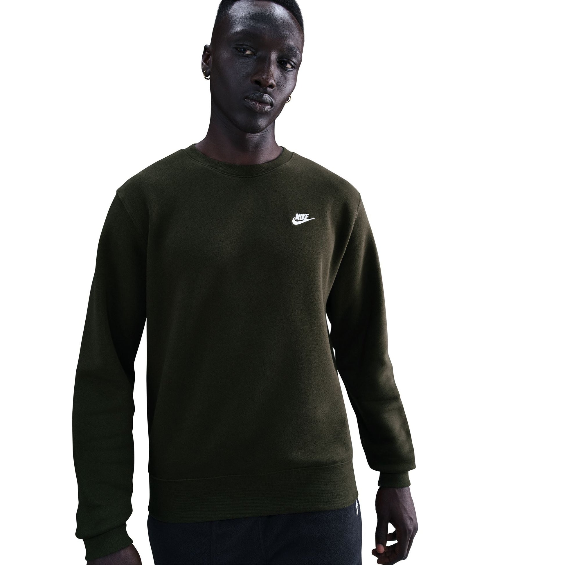 Nike Mens Club Fleece Crewneck - Sequoia Denim Exchange