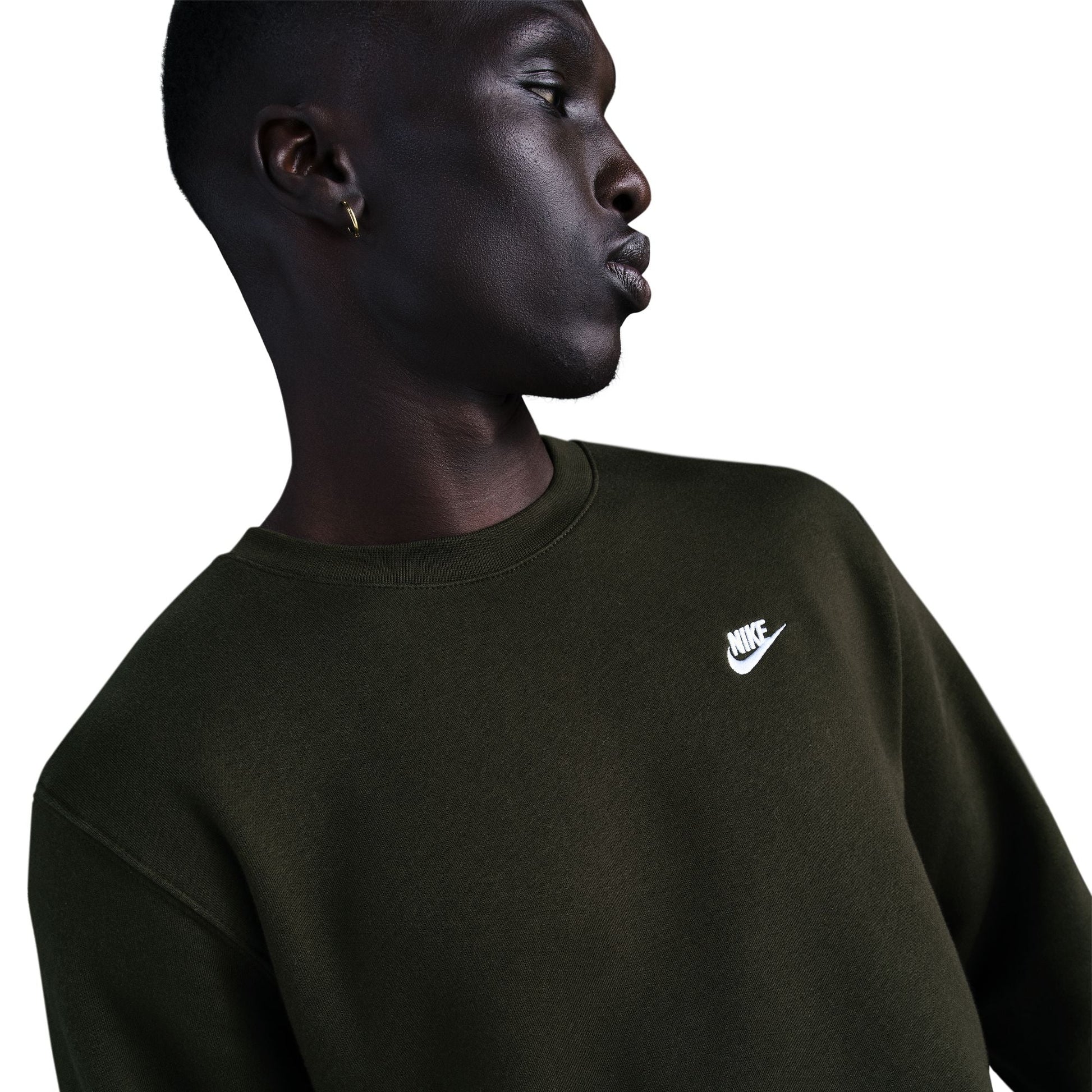 Nike Mens Club Fleece Crewneck - Sequoia Denim Exchange