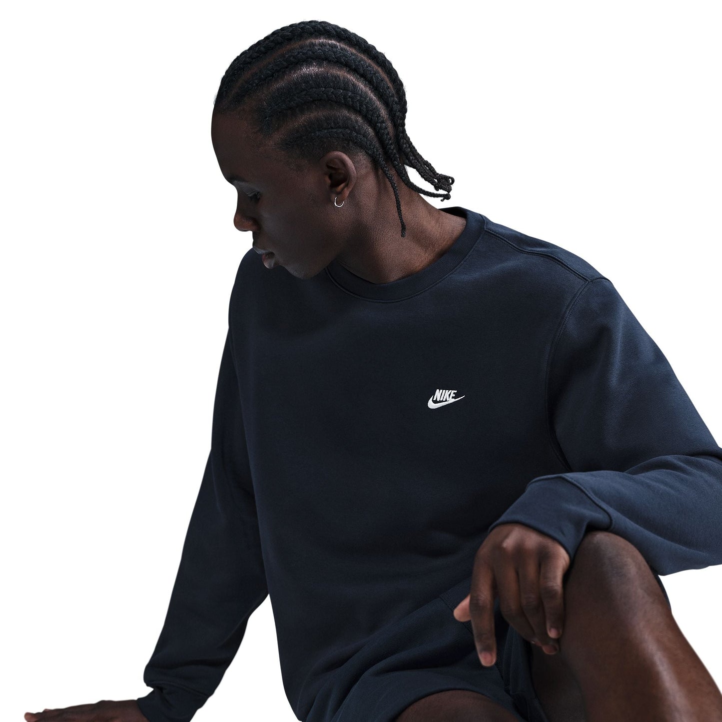 Nike Mens Club Fleece Crewneck - Obsidian Denim Exchange