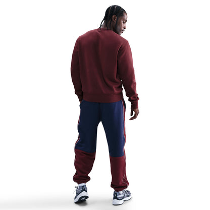 Nike Mens Club Fleece Crewneck - Dark Team Red Denim Exchange