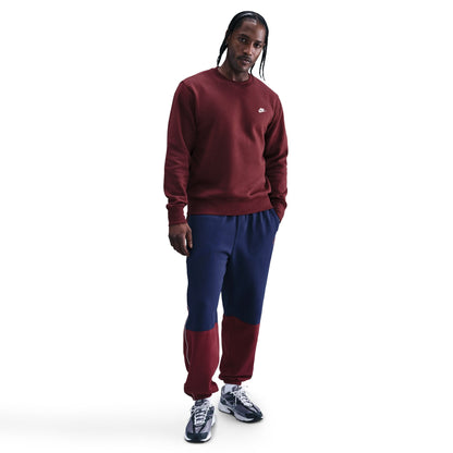 Nike Mens Club Fleece Crewneck - Dark Team Red Denim Exchange