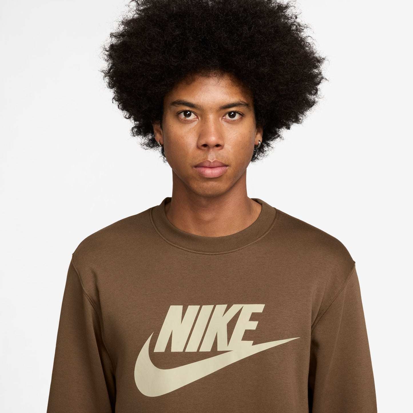 Nike Mens Club Crewneck - Mosswood Brown Denim Exchange