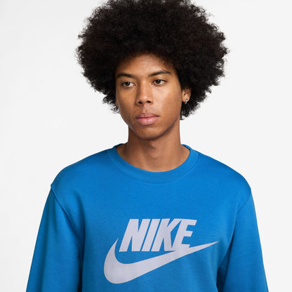Nike Mens Club Fleece Crewneck - Photo Blue Denim Exchange