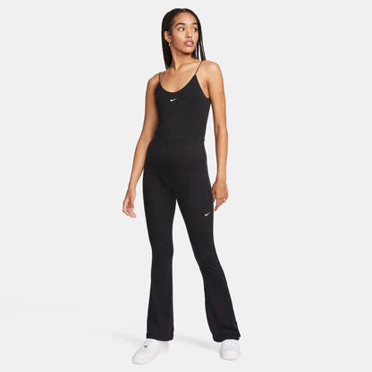 Nike Womens Sportswear Chill Knit Flared Leggings - Black Denim Exchange
