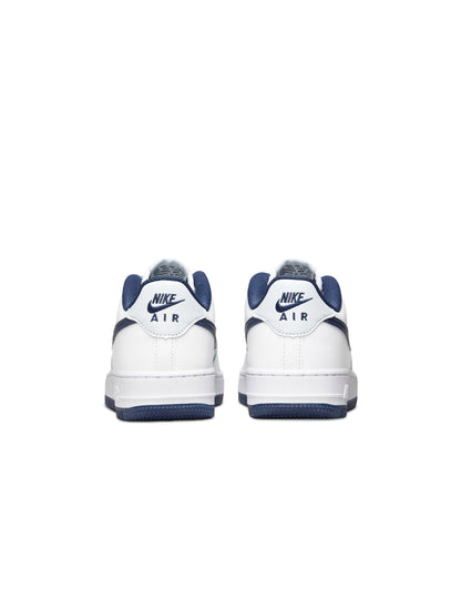 Nike Big Kids Air Force 1 - White Midnight Navy Denim Exchange