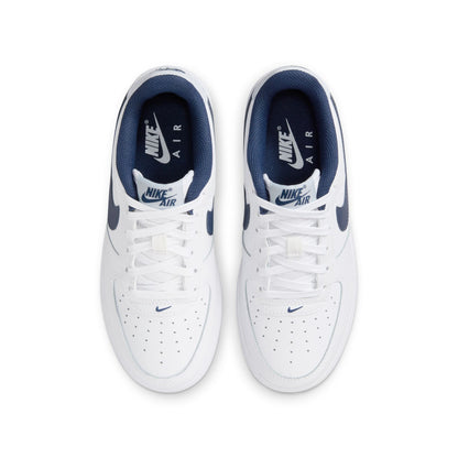 Nike Big Kids Air Force 1 - White Midnight Navy Denim Exchange