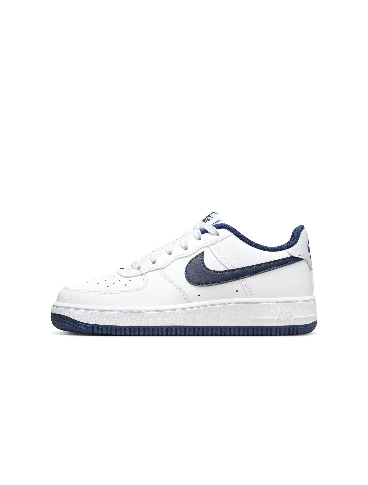Nike Big Kids Air Force 1 - White Midnight Navy Denim Exchange
