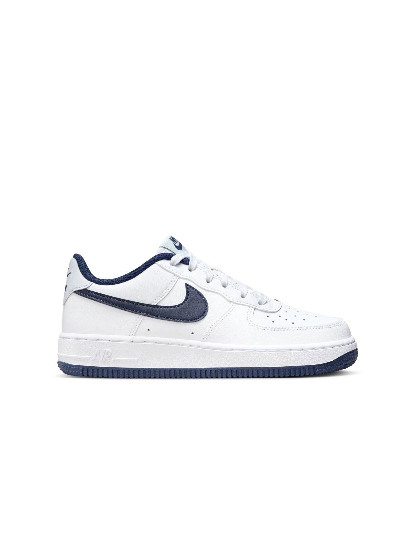Nike Big Kids Air Force 1 - White Midnight Navy Denim Exchange