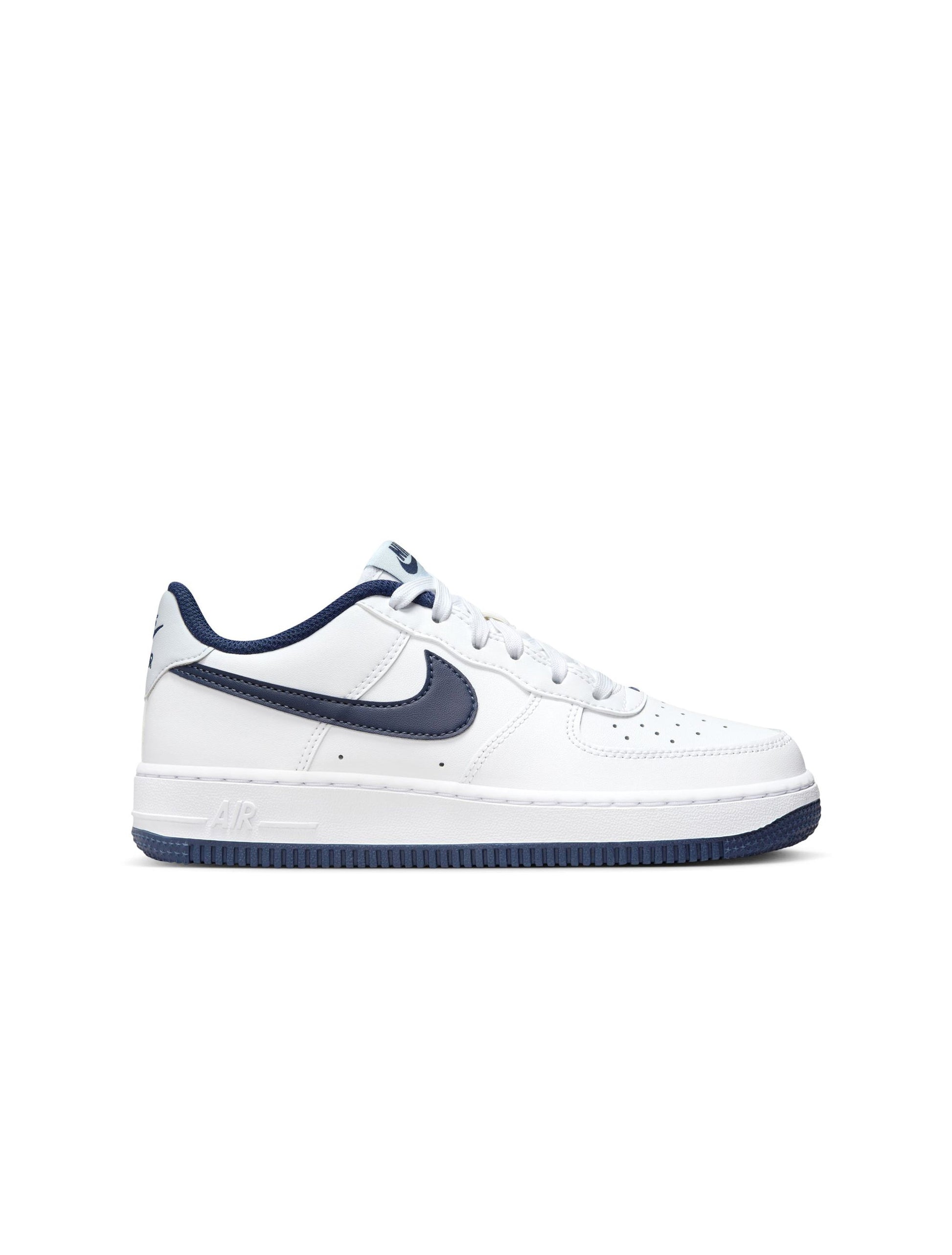 Nike Big Kids Air Force 1 - White Midnight Navy Denim Exchange
