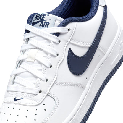 Nike Big Kids Air Force 1 - White Midnight Navy Denim Exchange