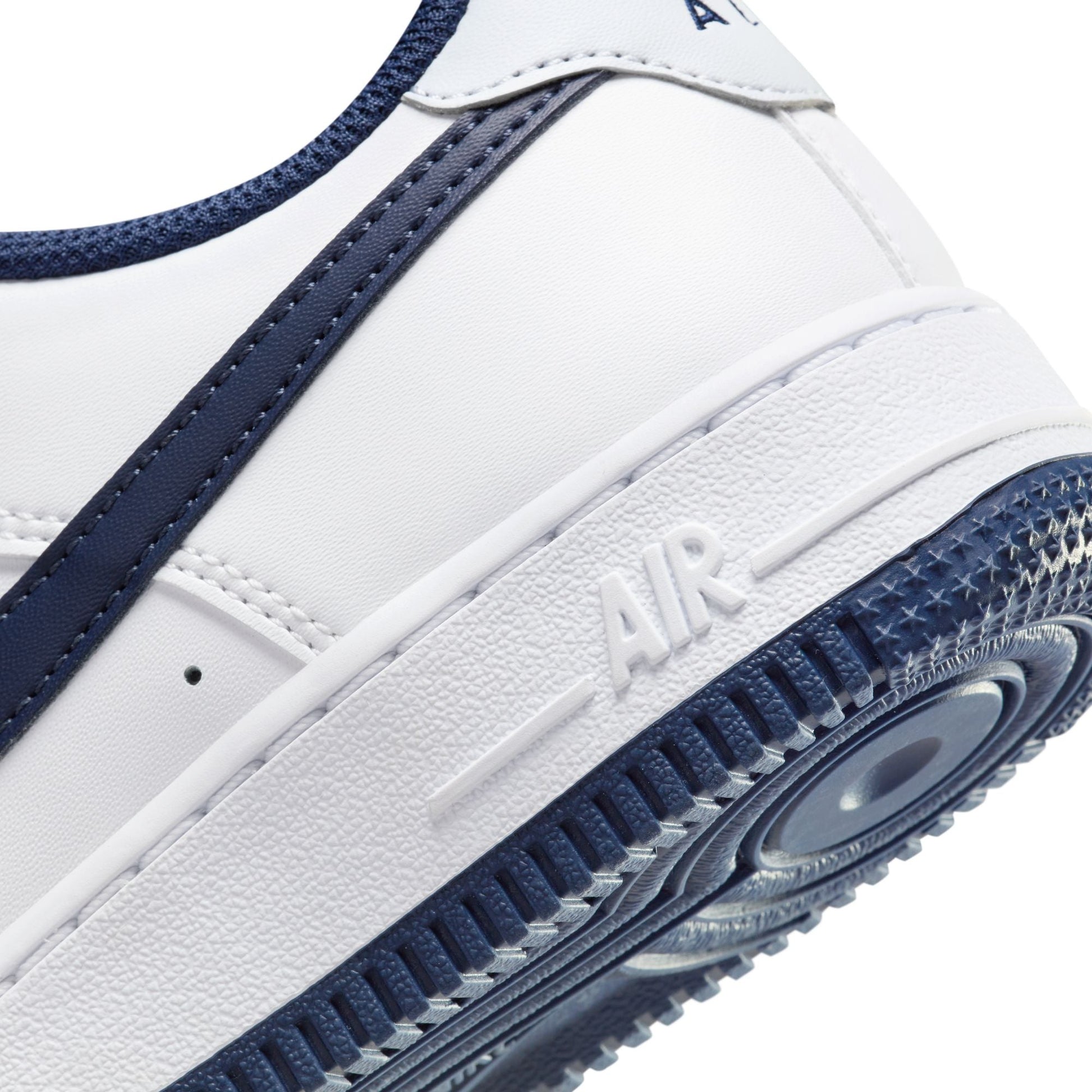 Nike Big Kids Air Force 1 - White Midnight Navy Denim Exchange