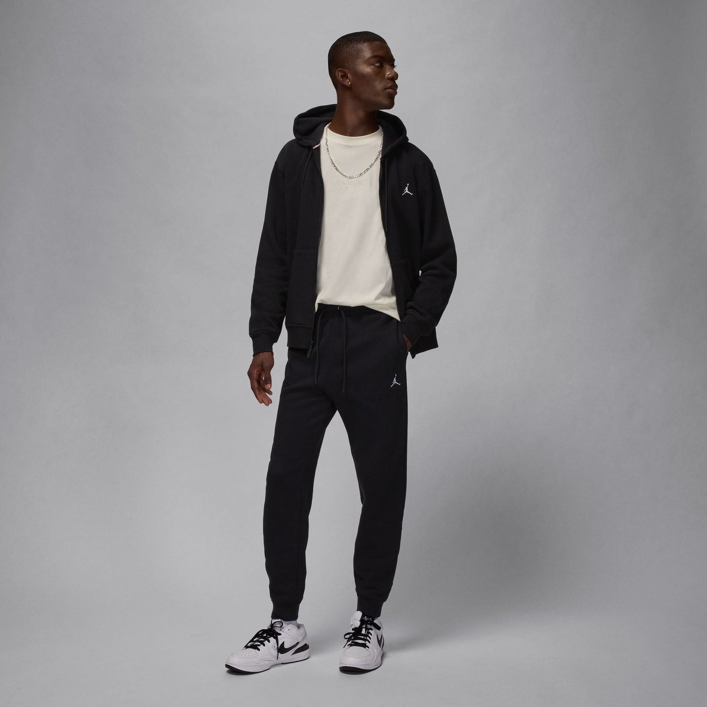 Air Jordan Mens Jordan Brooklyn Fleece Joggers  - Black Denim Exchange