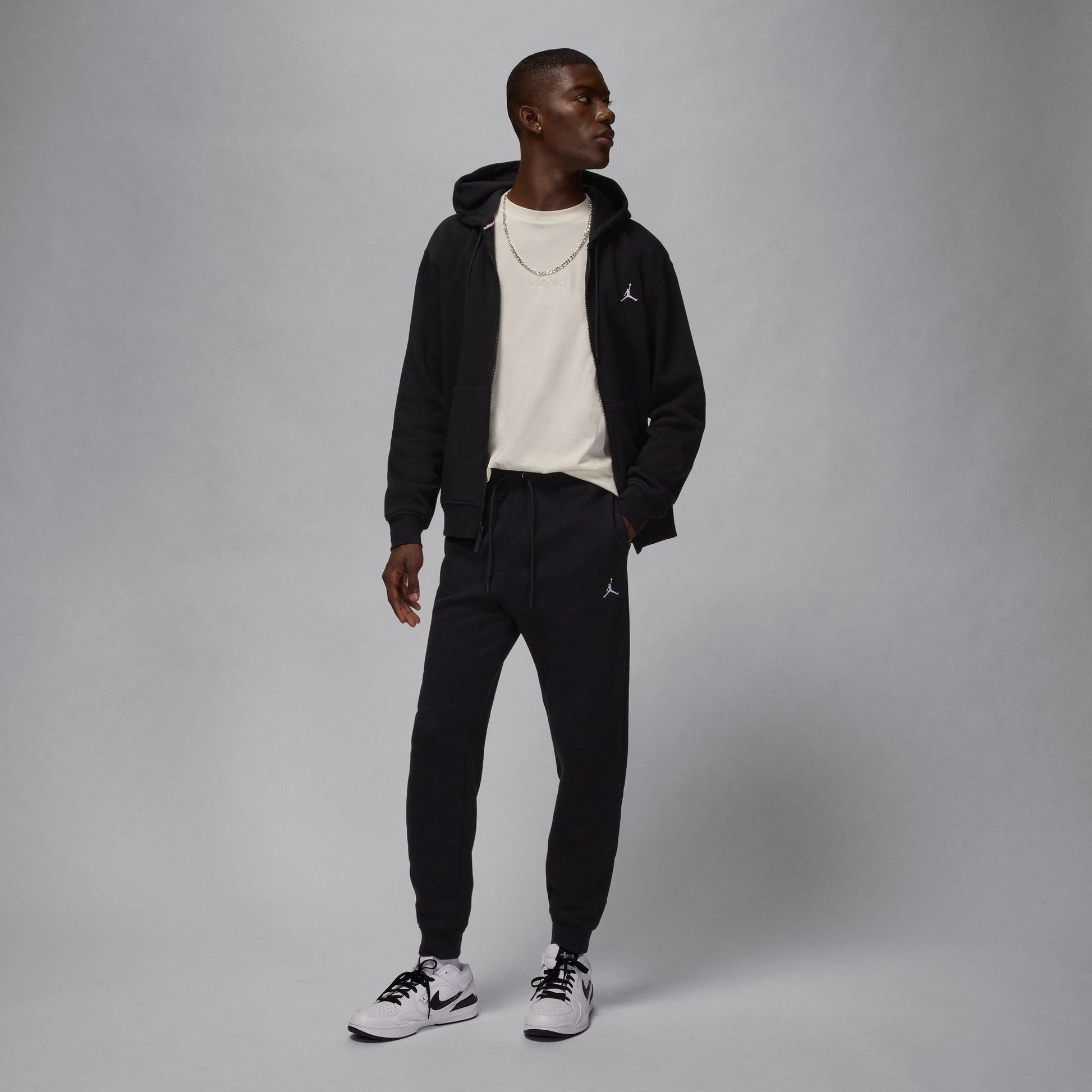 Air Jordan Mens Jordan Brooklyn Fleece Joggers  - Black Denim Exchange