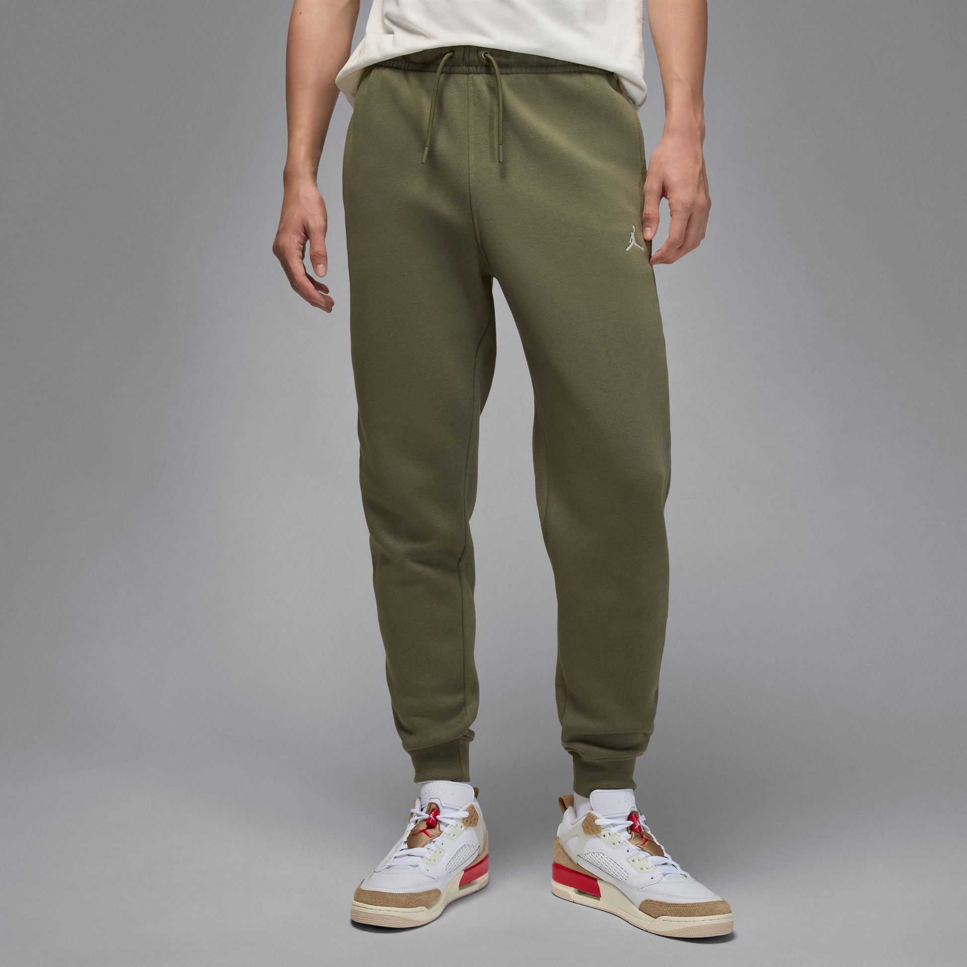 Air Jordan Mens Brooklyn Fleece Joggers - Medium Olive Denim Exchange