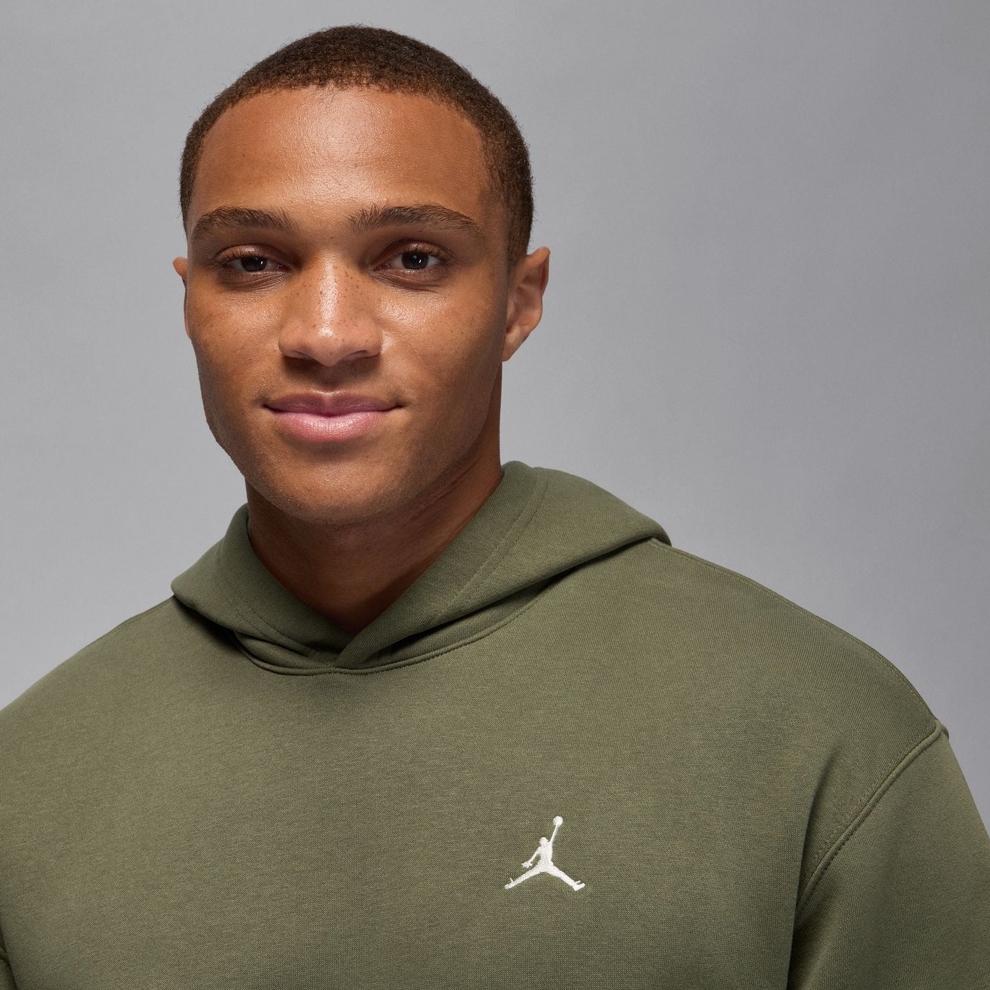Air Jordan Mens Brooklyn Fleece Pullover Hoodie - Medium Olive Denim Exchange