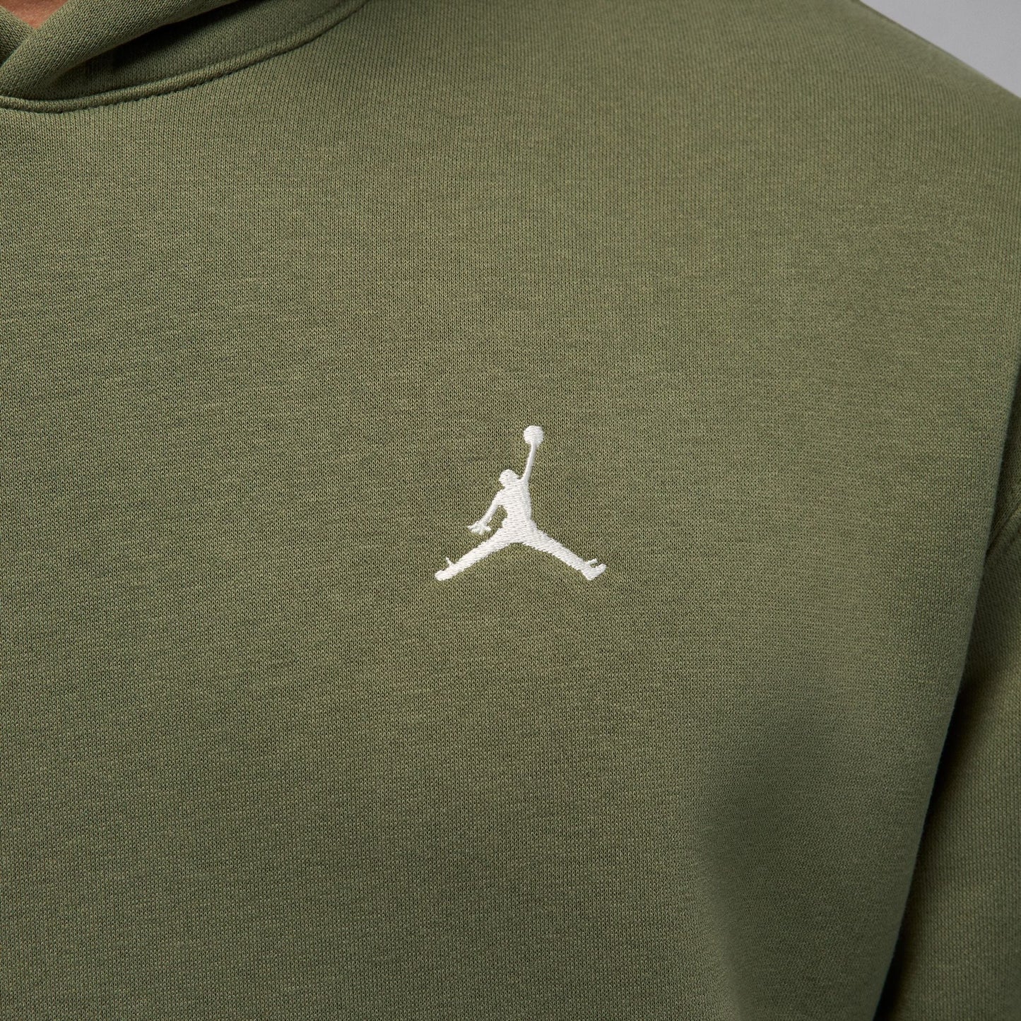 Air Jordan Mens Brooklyn Fleece Pullover Hoodie - Medium Olive Denim Exchange