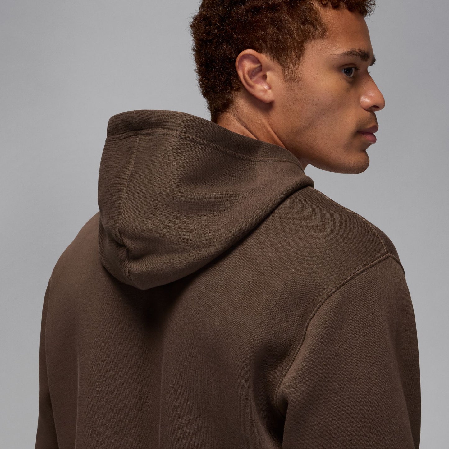 Air Jordan Mens Brooklyn Fleece Pullover Hoodie - Brown Denim Exchange