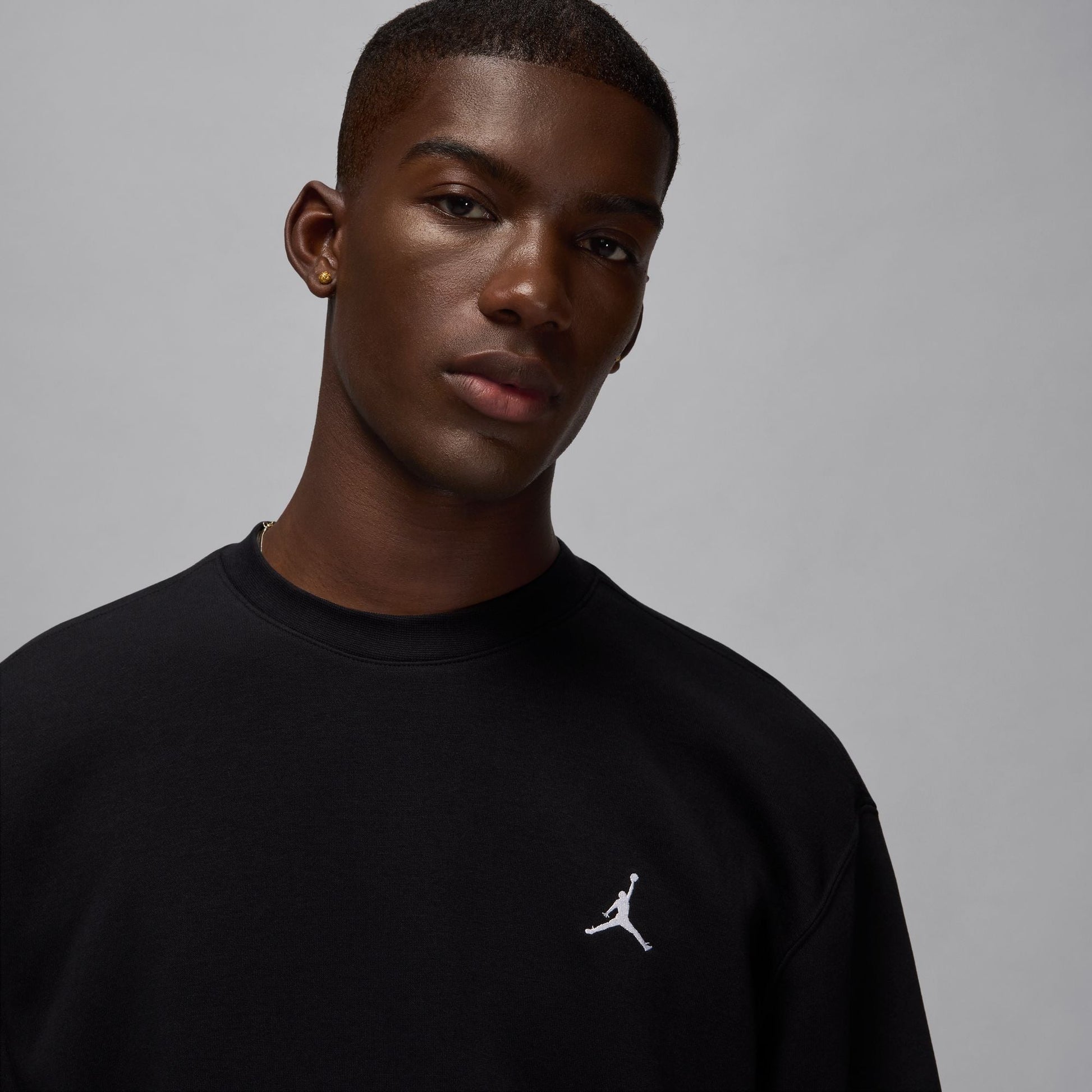 Air Jordan Brooklyn Fleece Crewneck - Black/White Denim Exchange