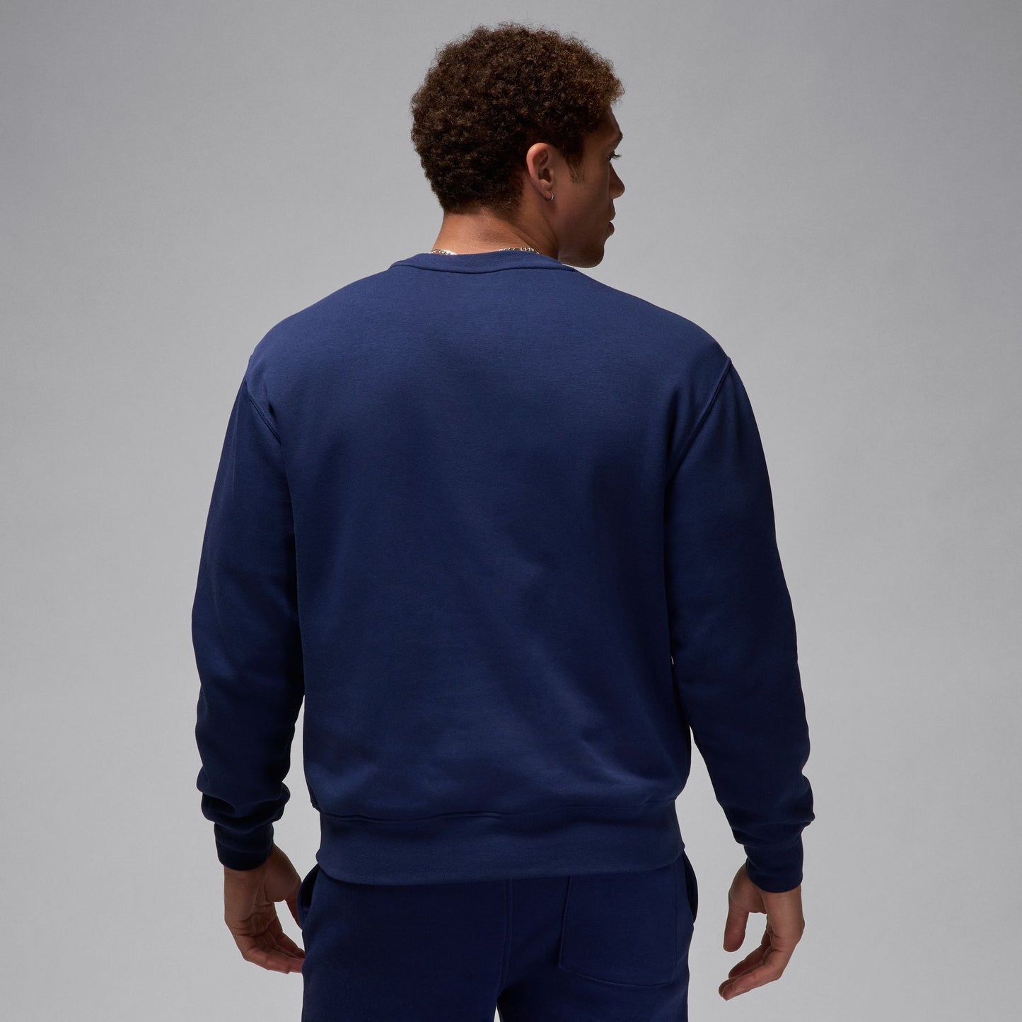 Air Jordan Brooklyn Fleece Crewneck - Midnight Navy/White Denim Exchange