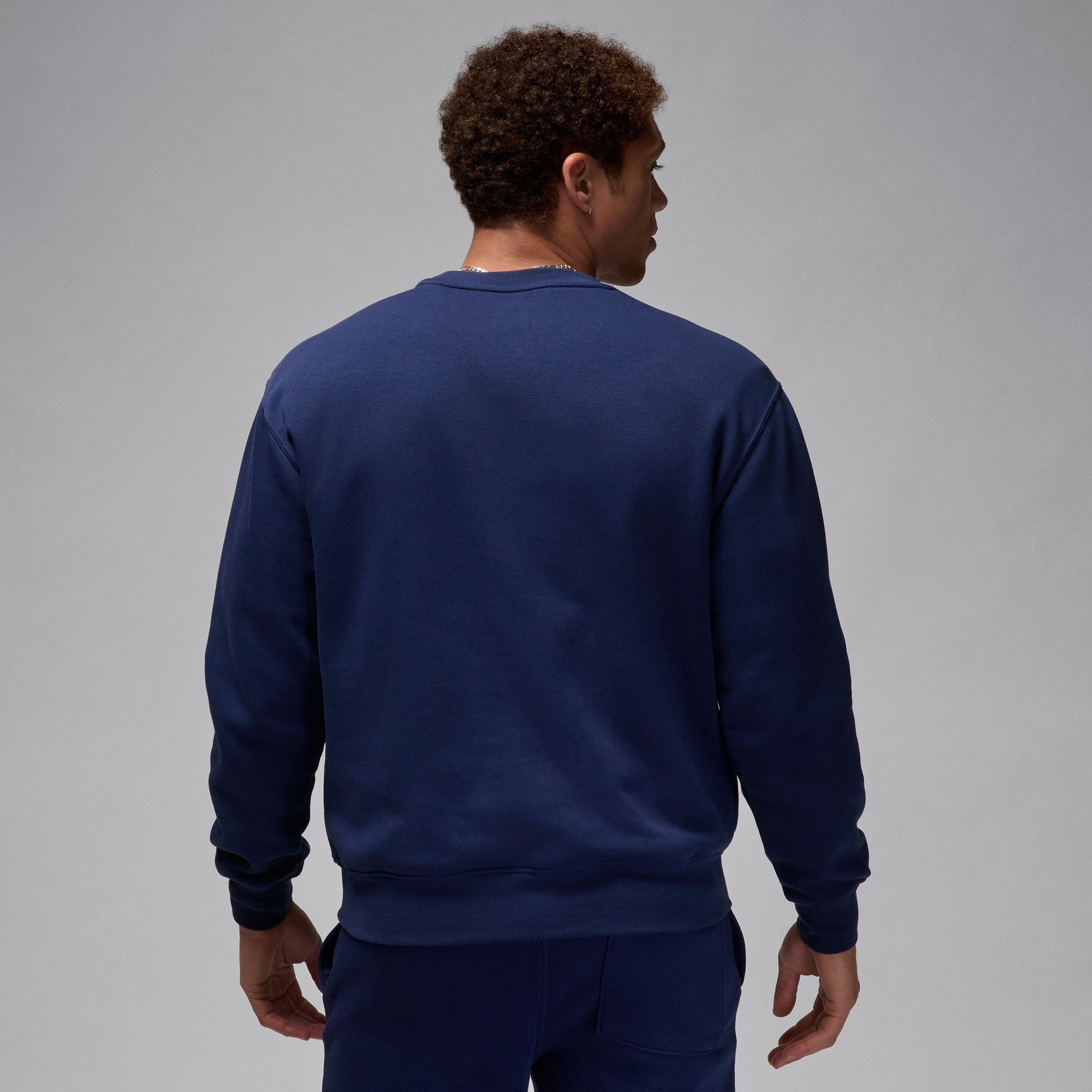 Air Jordan Brooklyn Fleece Crewneck - Midnight Navy/White Denim Exchange