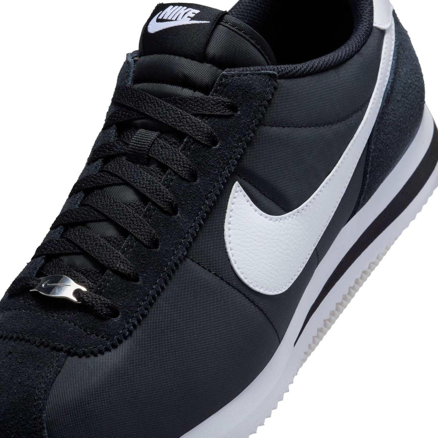 Nike Mens Cortez TXT - Black/White Denim Exchange