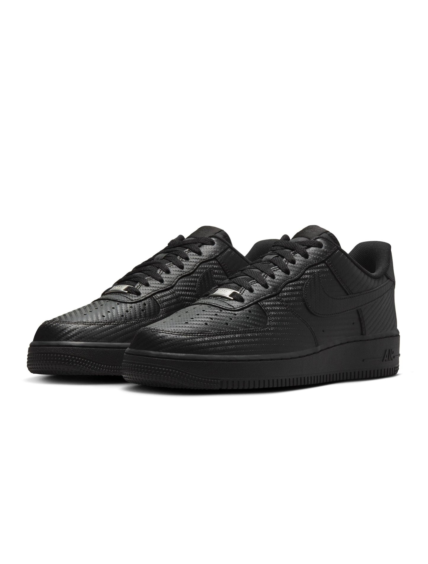 Nike Mens Air Force 1 '07  - Black Carbon Fiber Denim Exchange