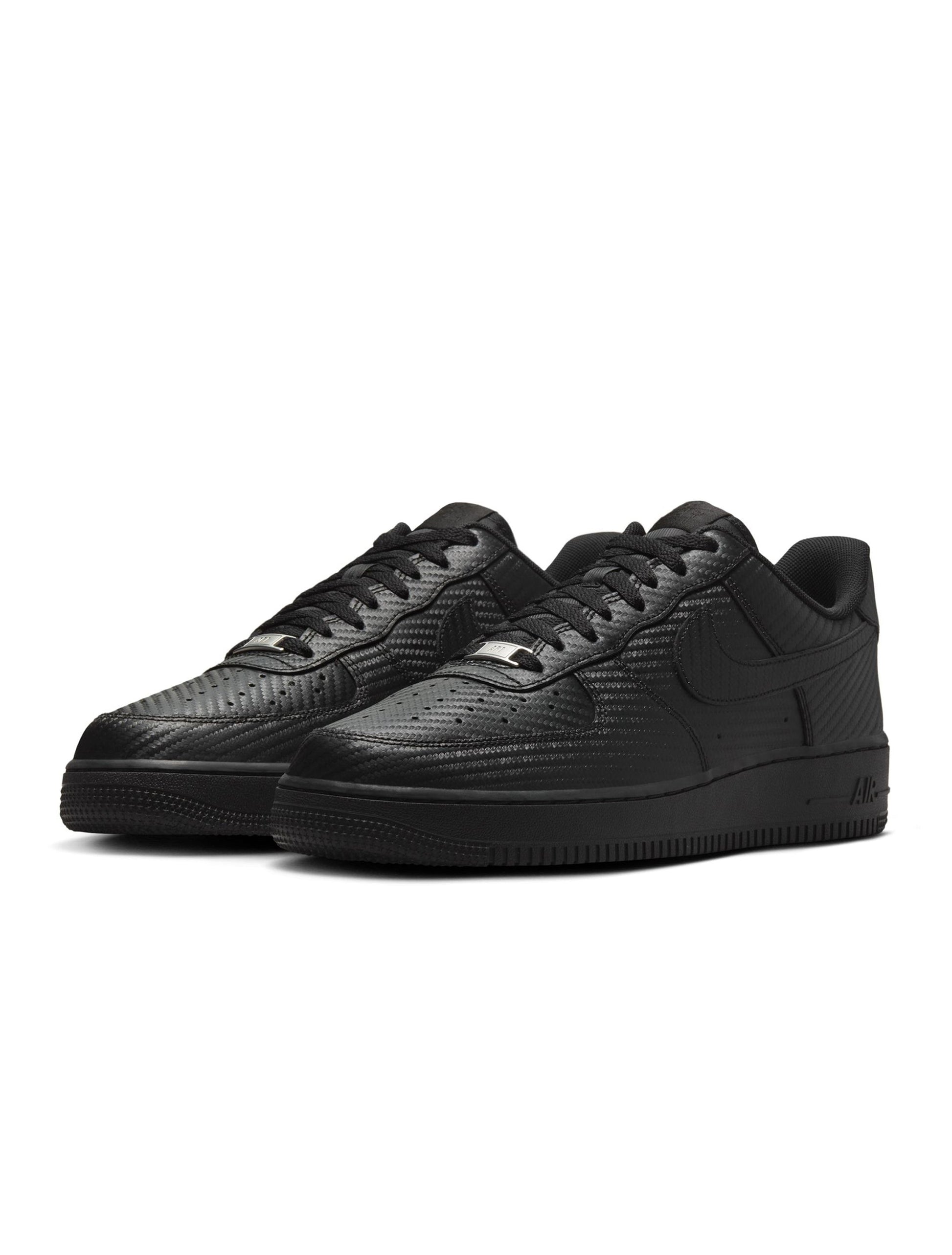 Nike Mens Air Force 1 '07  - Black Carbon Fiber Denim Exchange
