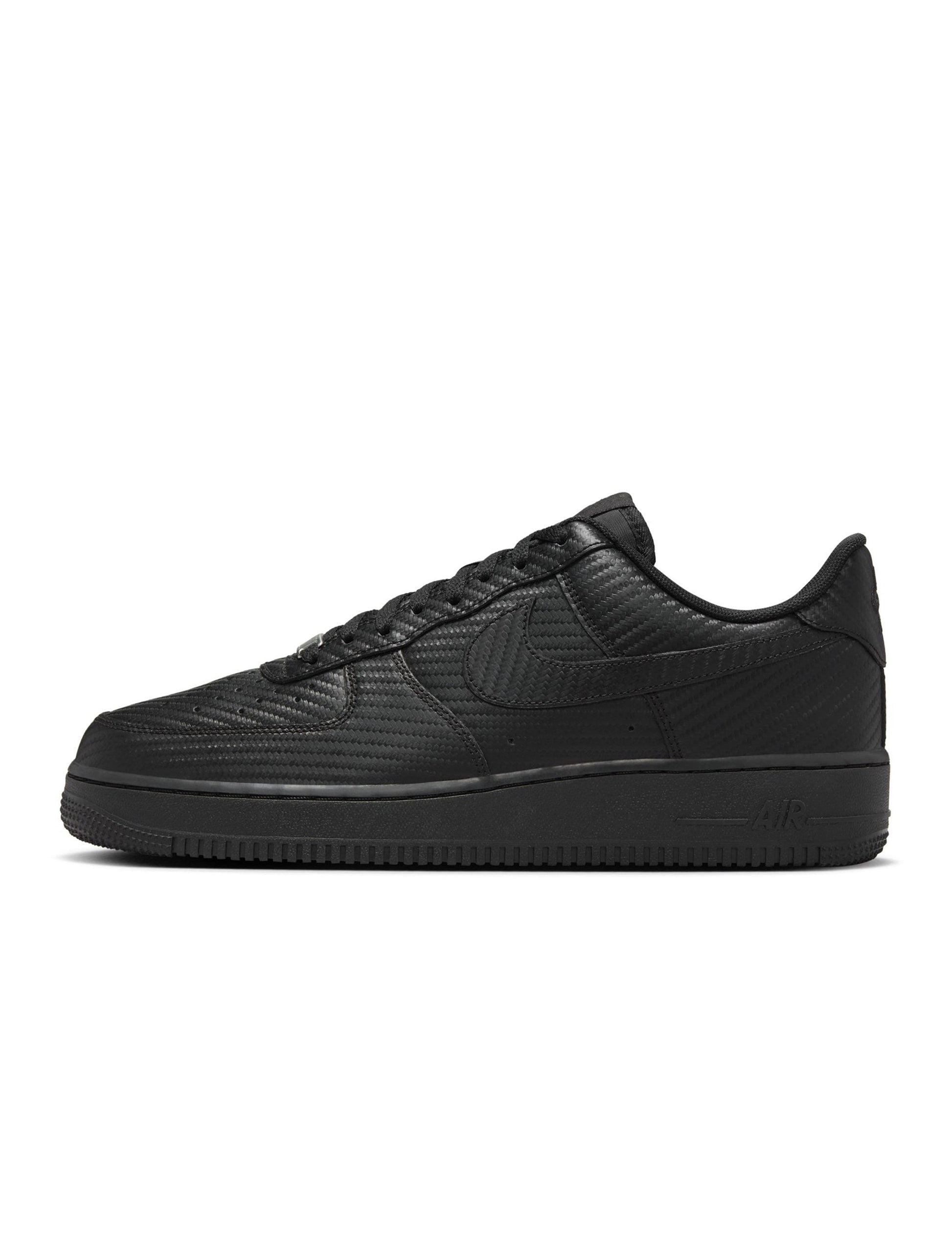 Nike Mens Air Force 1 '07  - Black Carbon Fiber Denim Exchange
