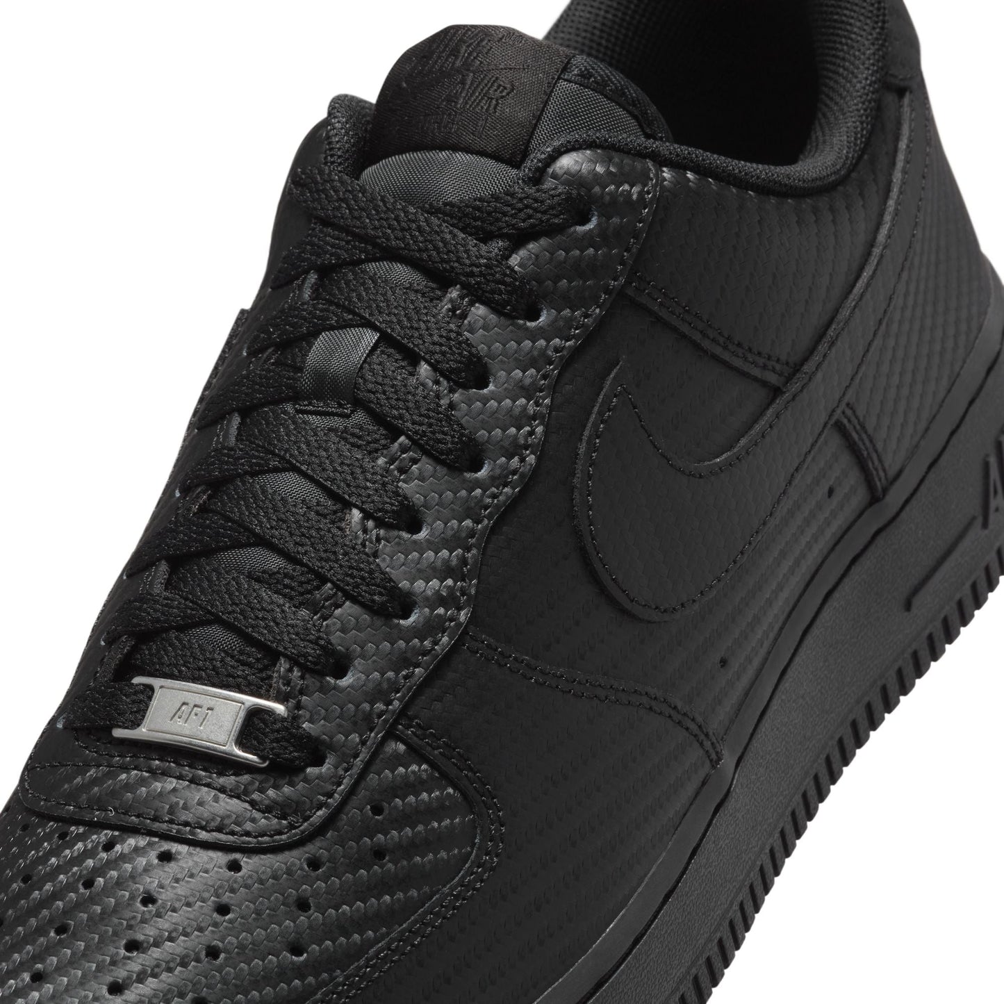 Nike Mens Air Force 1 '07  - Black Carbon Fiber Denim Exchange