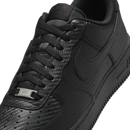 Nike Mens Air Force 1 '07  - Black Carbon Fiber Denim Exchange