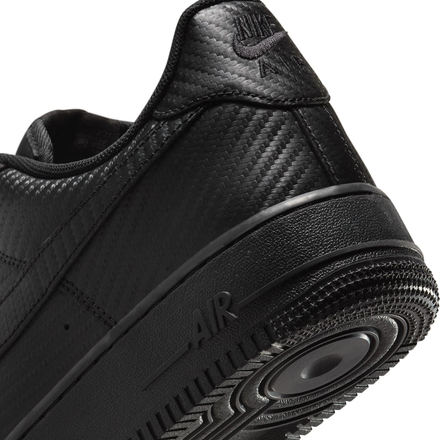 Nike Mens Air Force 1 '07  - Black Carbon Fiber Denim Exchange