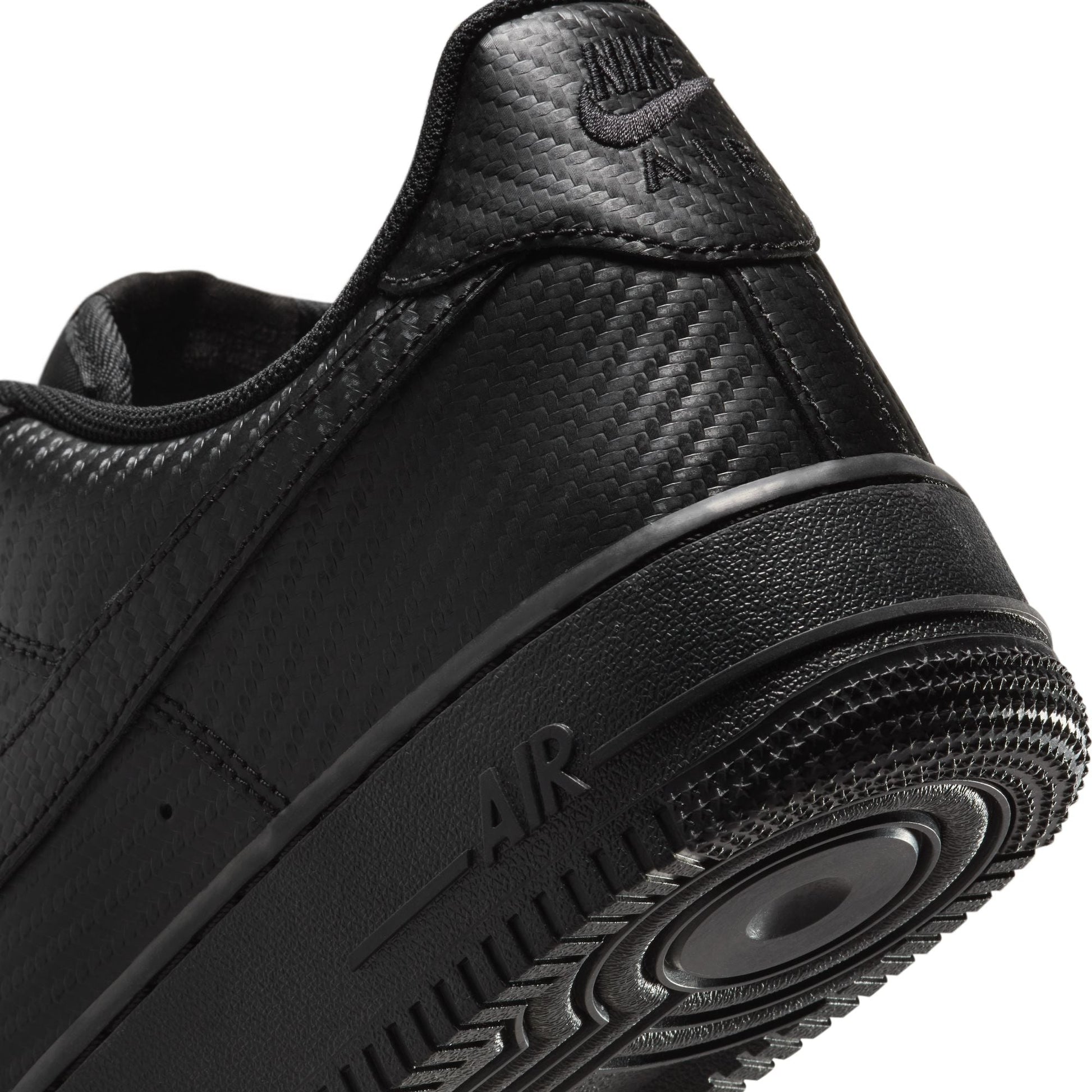 Nike Mens Air Force 1 '07  - Black Carbon Fiber Denim Exchange