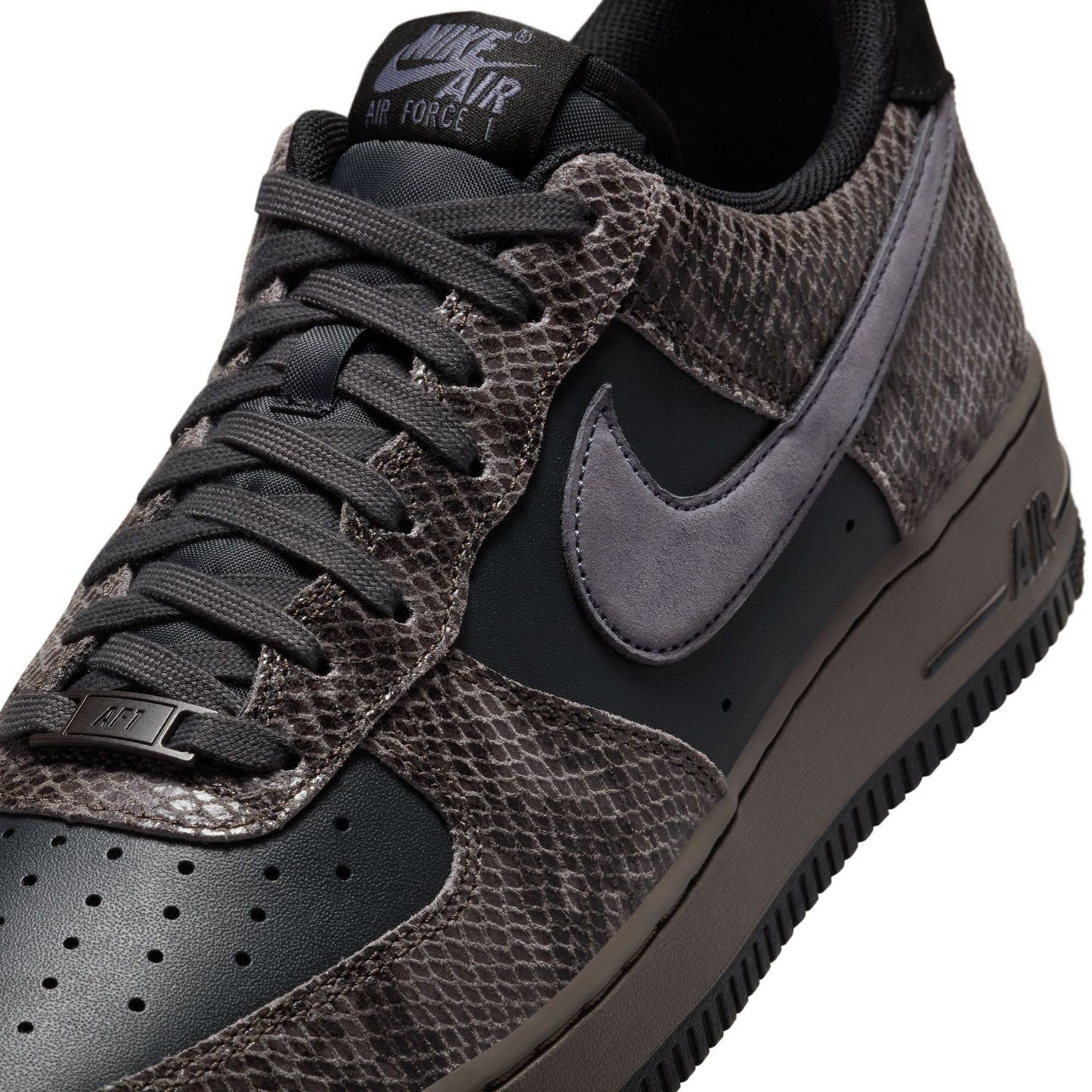 Nike Mens Air Force 1 '07 LV8 - Off Noir/Snakeskin Denim Exchange