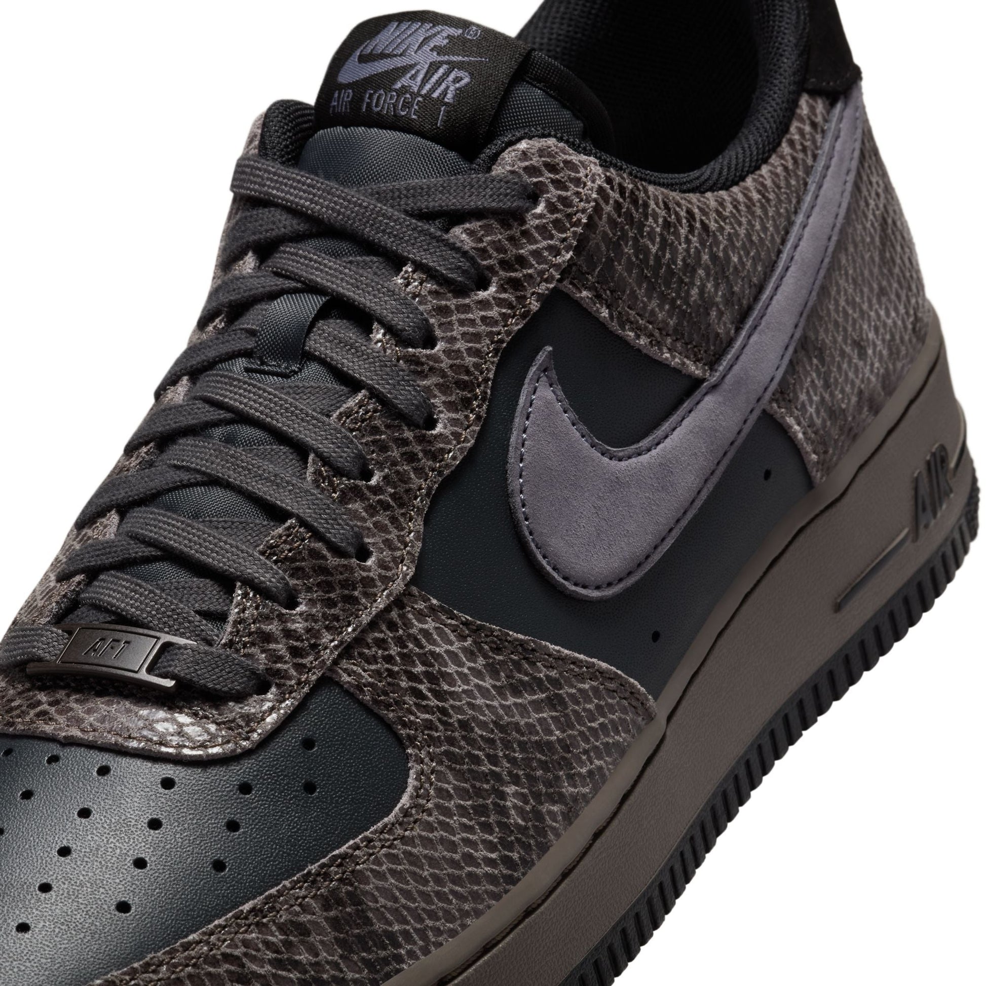 Nike Mens Air Force 1 '07 LV8 - Off Noir/Snakeskin Denim Exchange