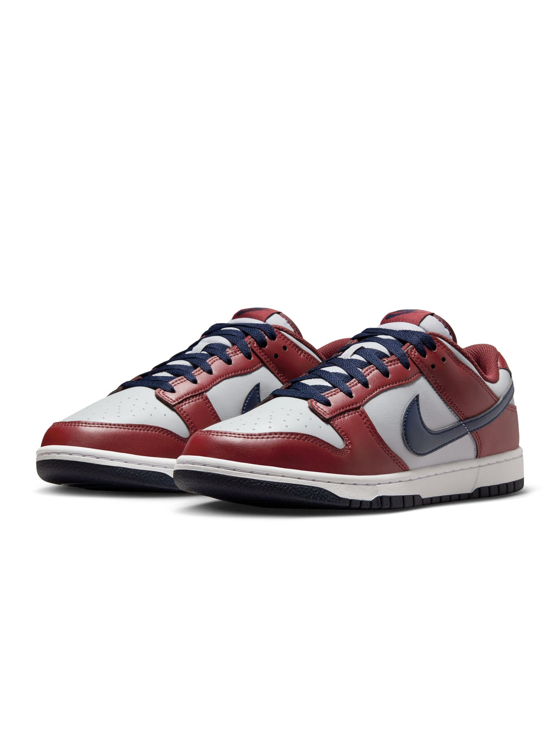 Nike Mens Dunk Low Retro - Wolf Grey/Team Red Denim Exchange