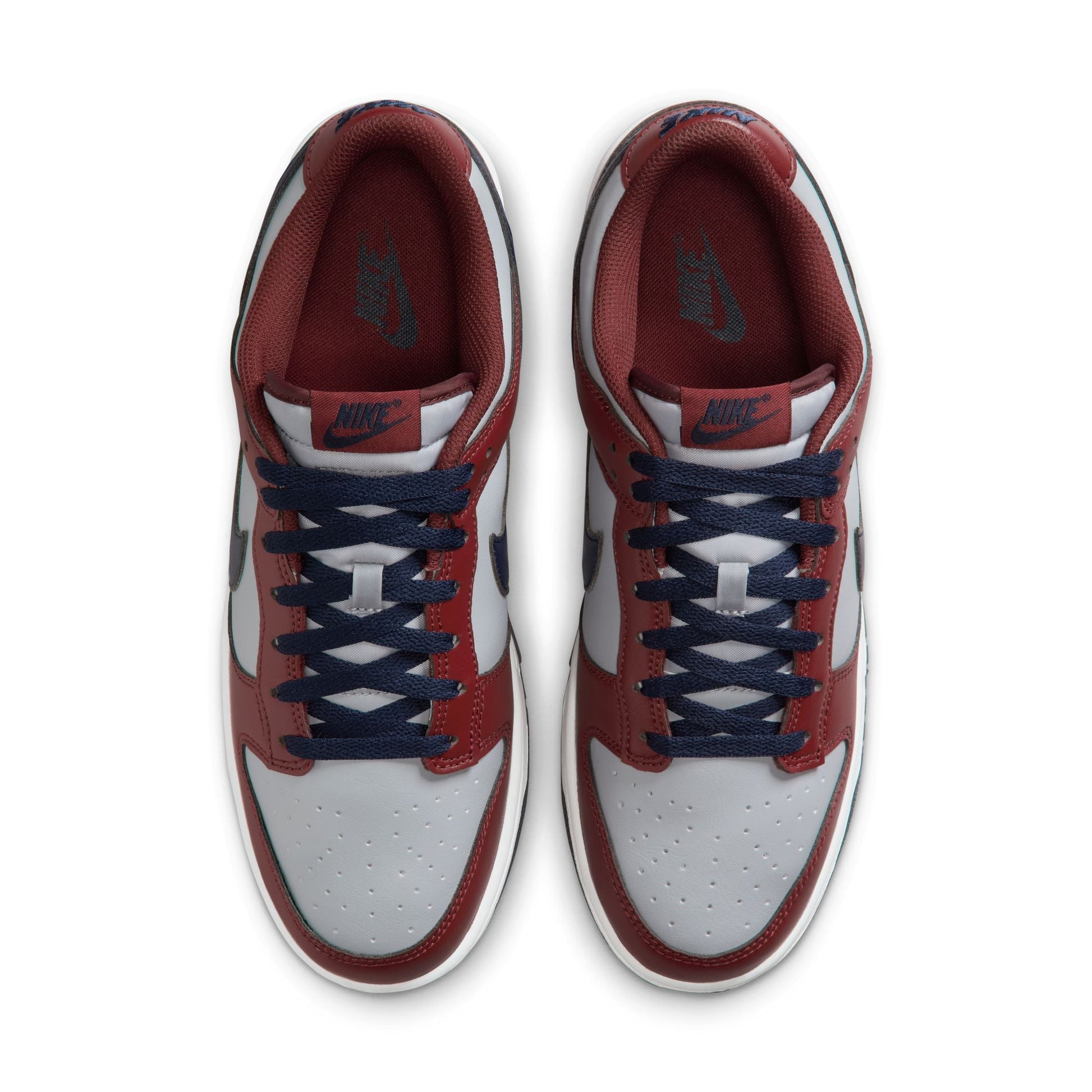 Nike Mens Dunk Low Retro - Wolf Grey/Team Red Denim Exchange