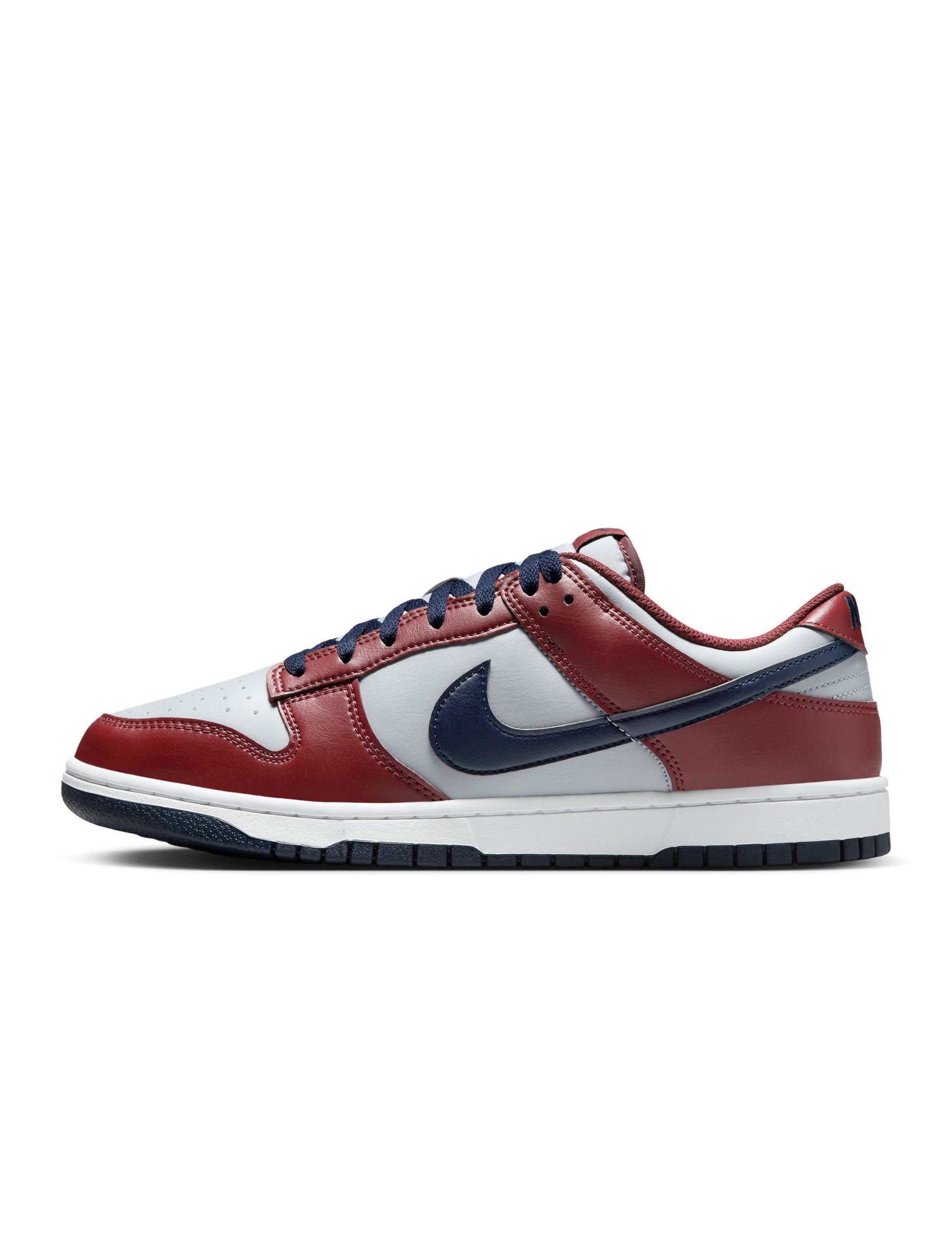 Nike Mens Dunk Low Retro - Wolf Grey/Team Red Denim Exchange