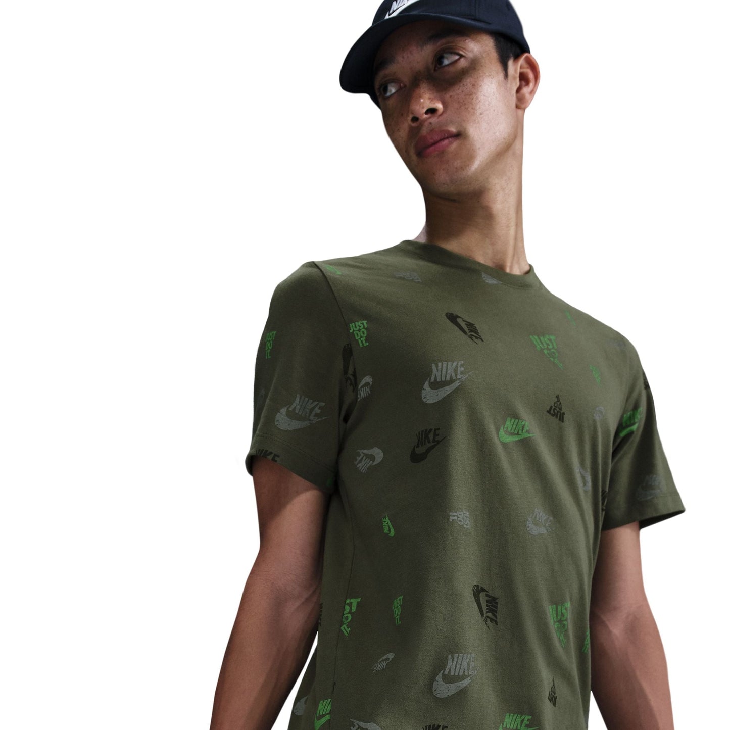 Nike Mens Sportswear Tee - Medium Olive Denim Exchange