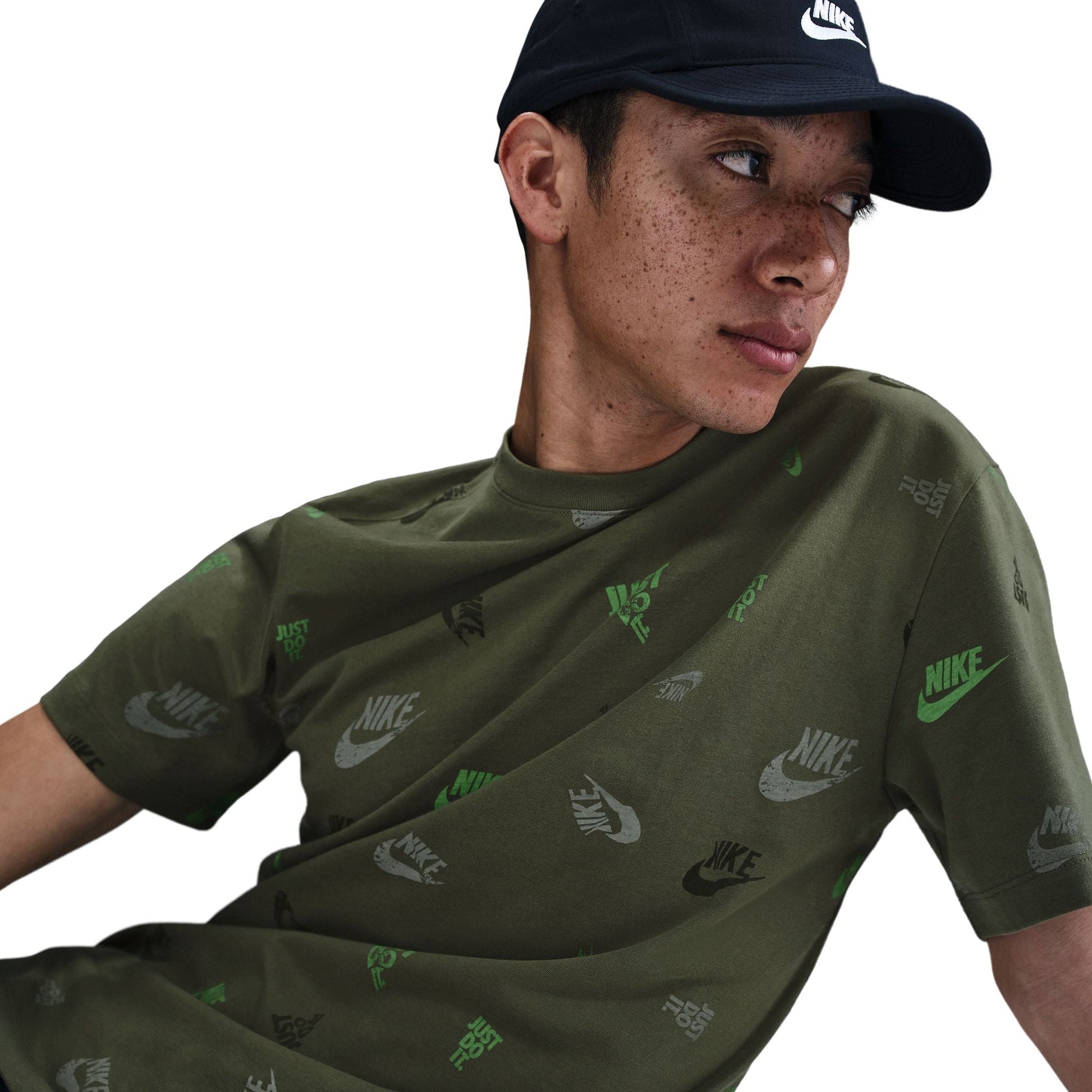 Nike Mens Sportswear Tee - Medium Olive Denim Exchange