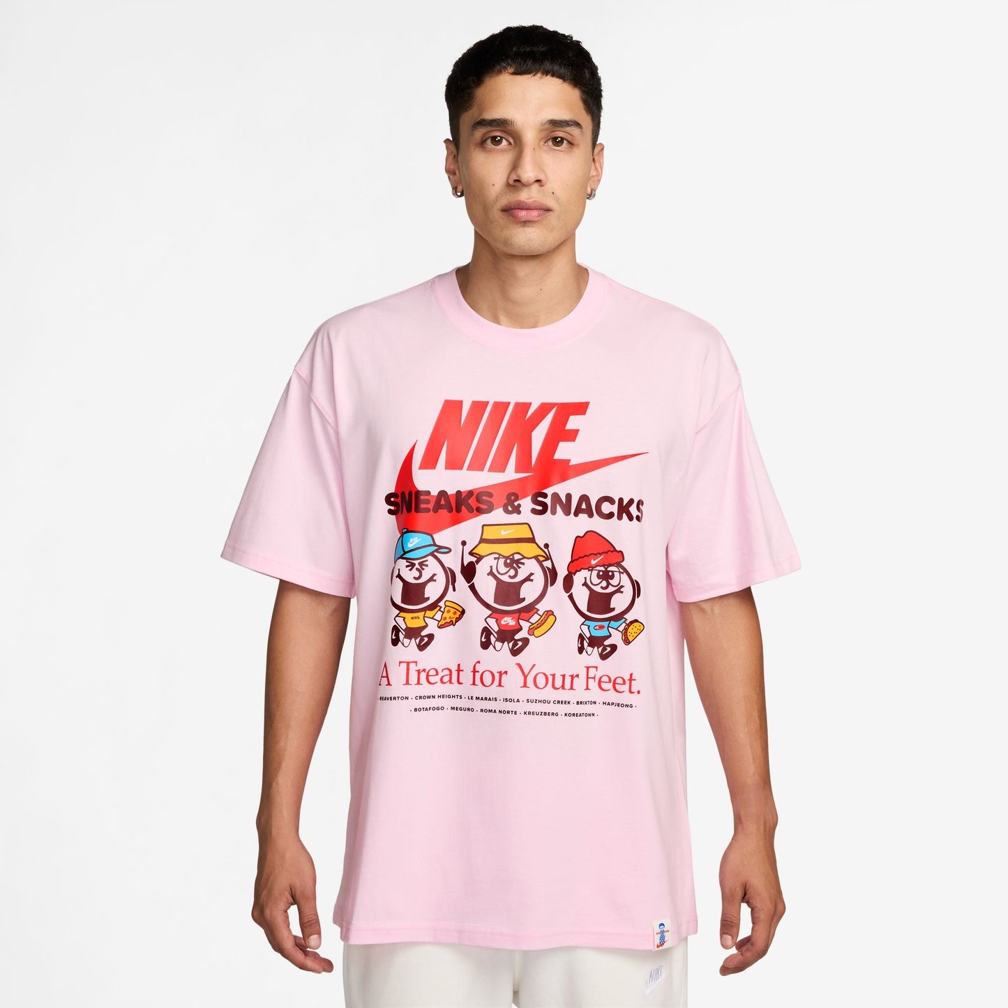 Nike Mens Sportswear Max90 Tee - Pink Foam Denim Exchange