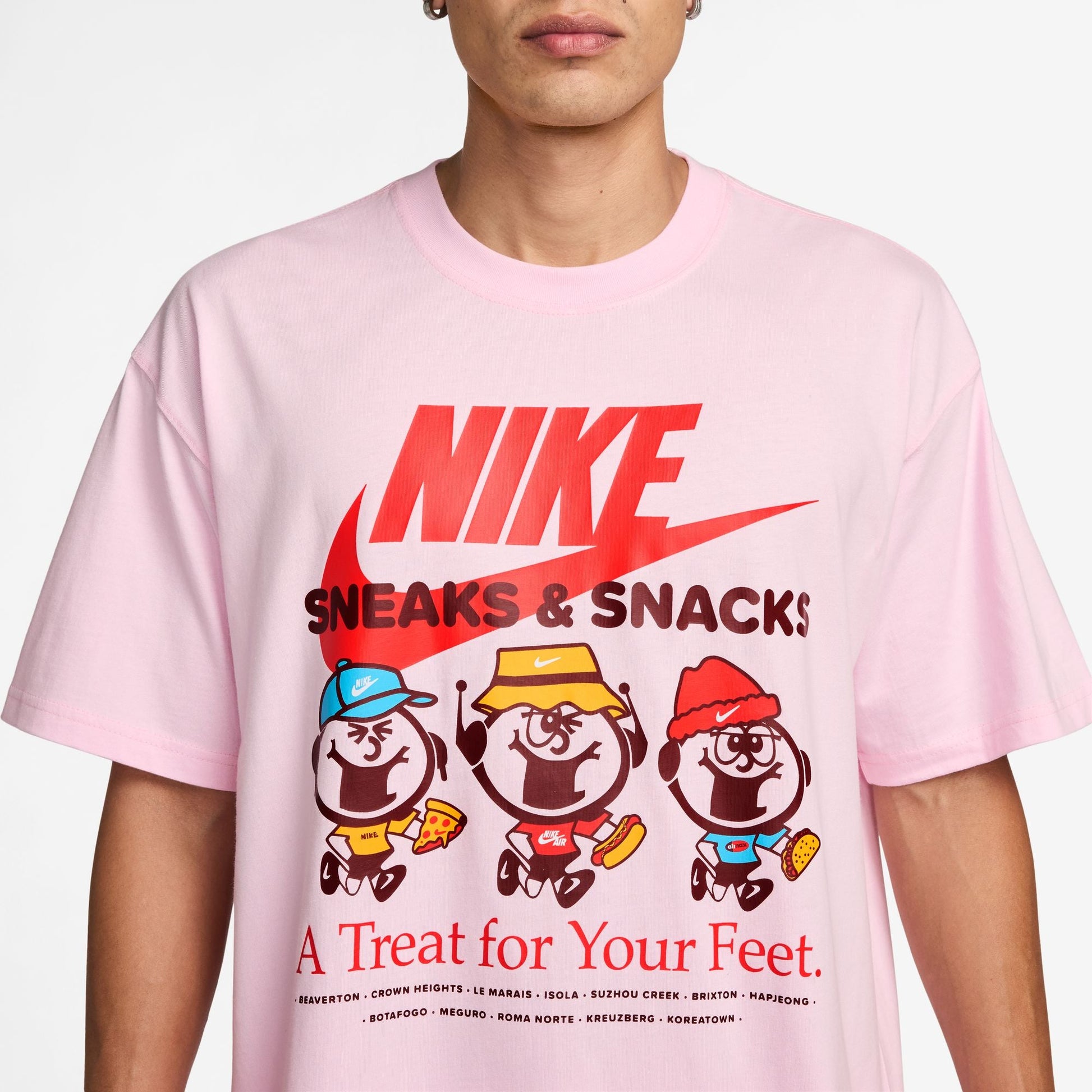 Nike Mens Sportswear Max90 Tee - Pink Foam Denim Exchange