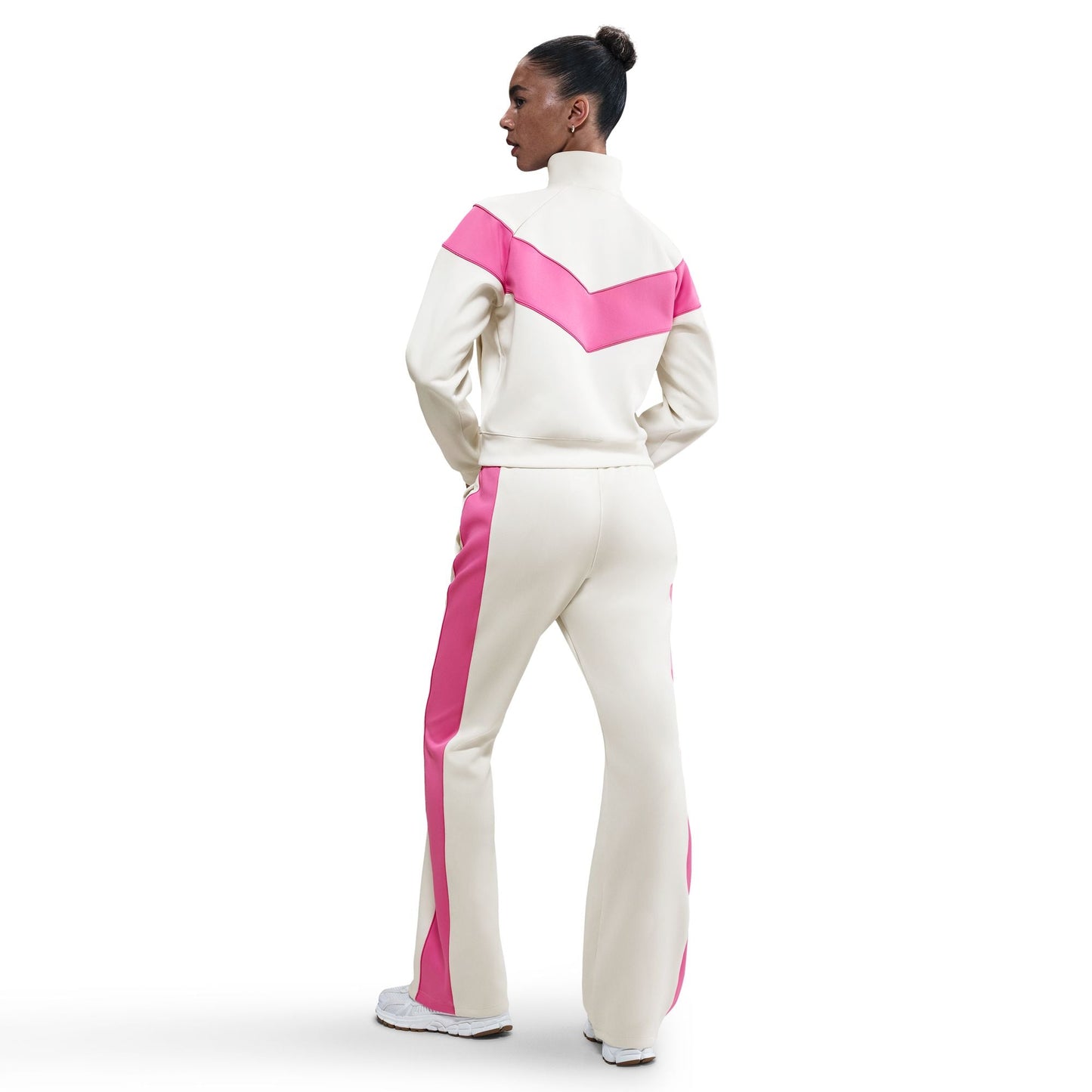 Nike Womens Sportswear Windrunner Knit Jacket - Sail/Playful Pink Denim Exchange