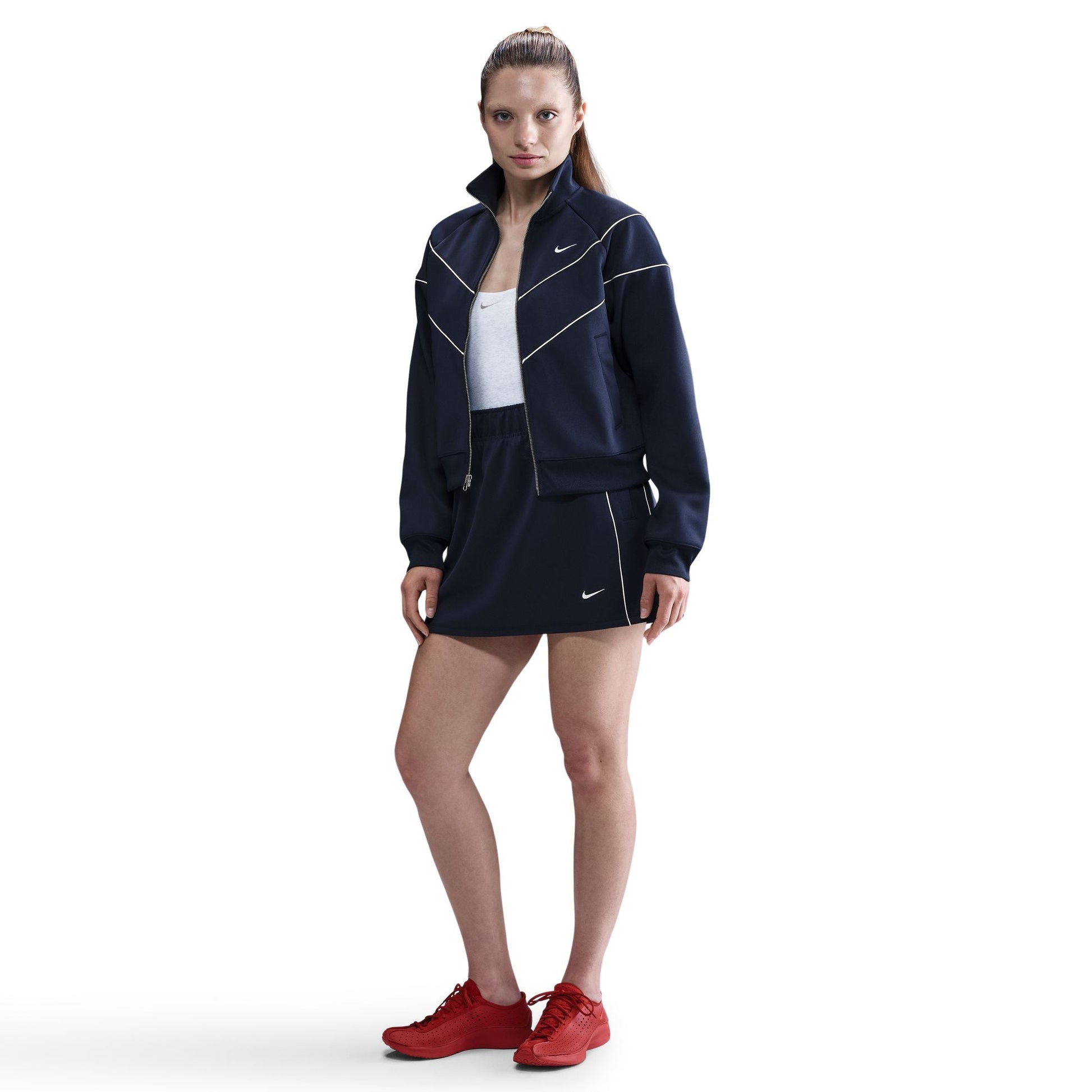 Nike Womens Sportswear Windrunner Knit Jacket - Midnight Navy Denim Exchange