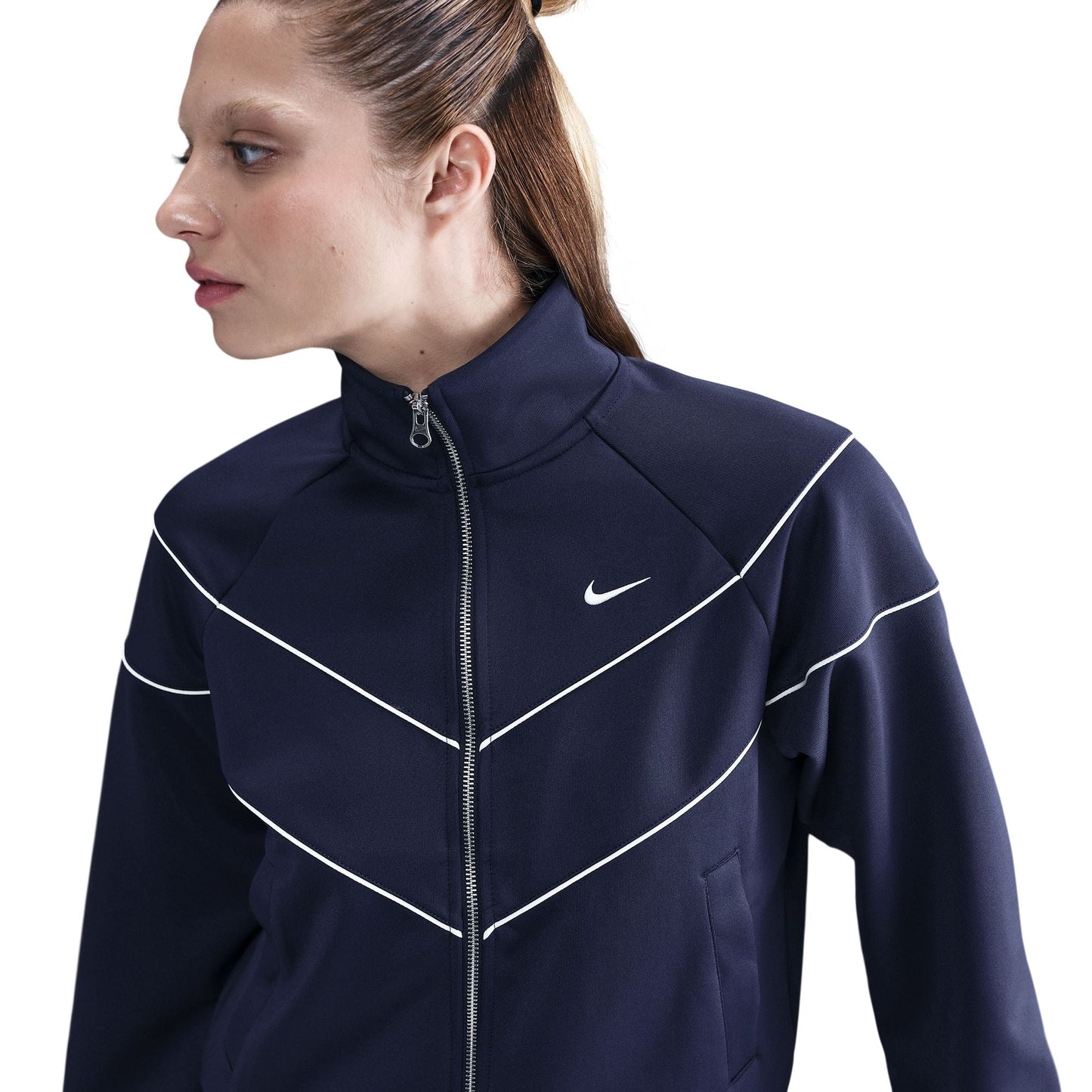 Nike Womens Sportswear Windrunner Knit Jacket - Midnight Navy Denim Exchange